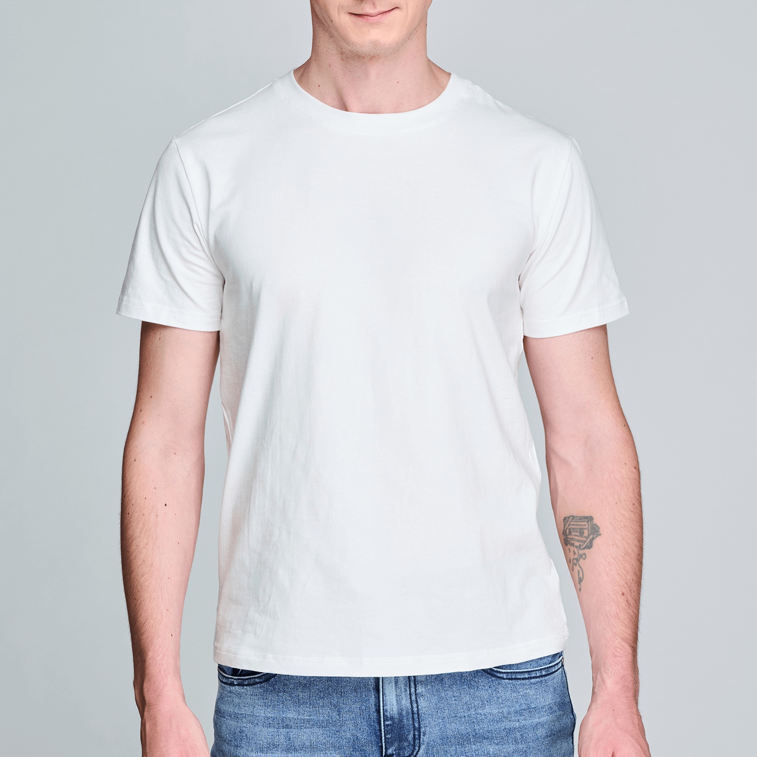 Unisex Classic Crew Neck Cotton T-Shirt. | blank