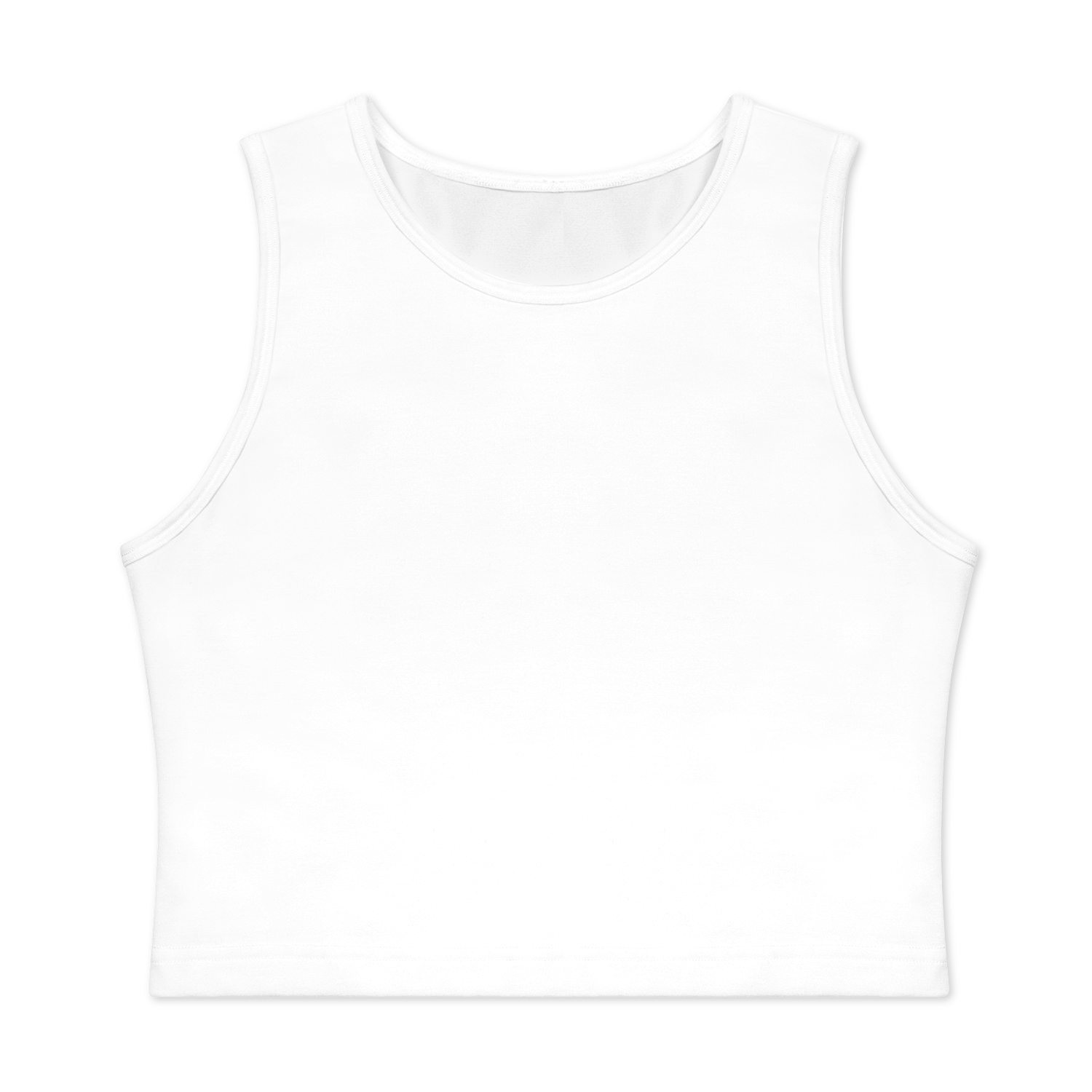 All-Over Print Women's Fitted Crop Tank Top | HugePOD-2