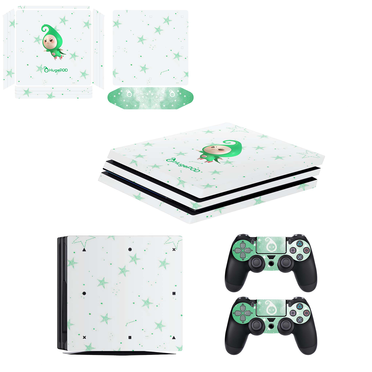 Stickers Compatible With PS4 Slim | HugePOD-1
