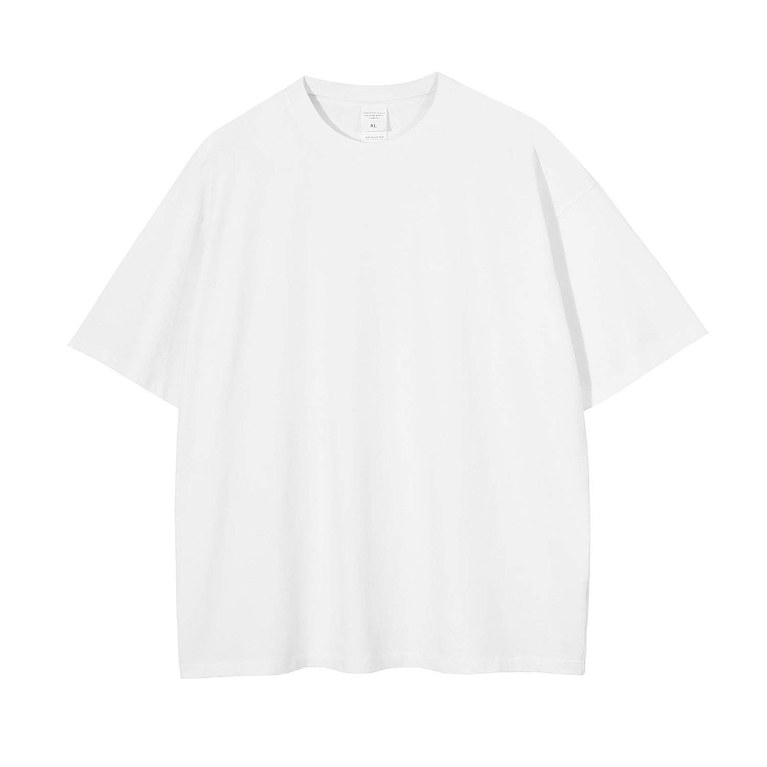 Streetwear Unisex Drop Shoulder Stone Wash 100% Cotton T-Shirt - Print on Demand | HugePOD-3
