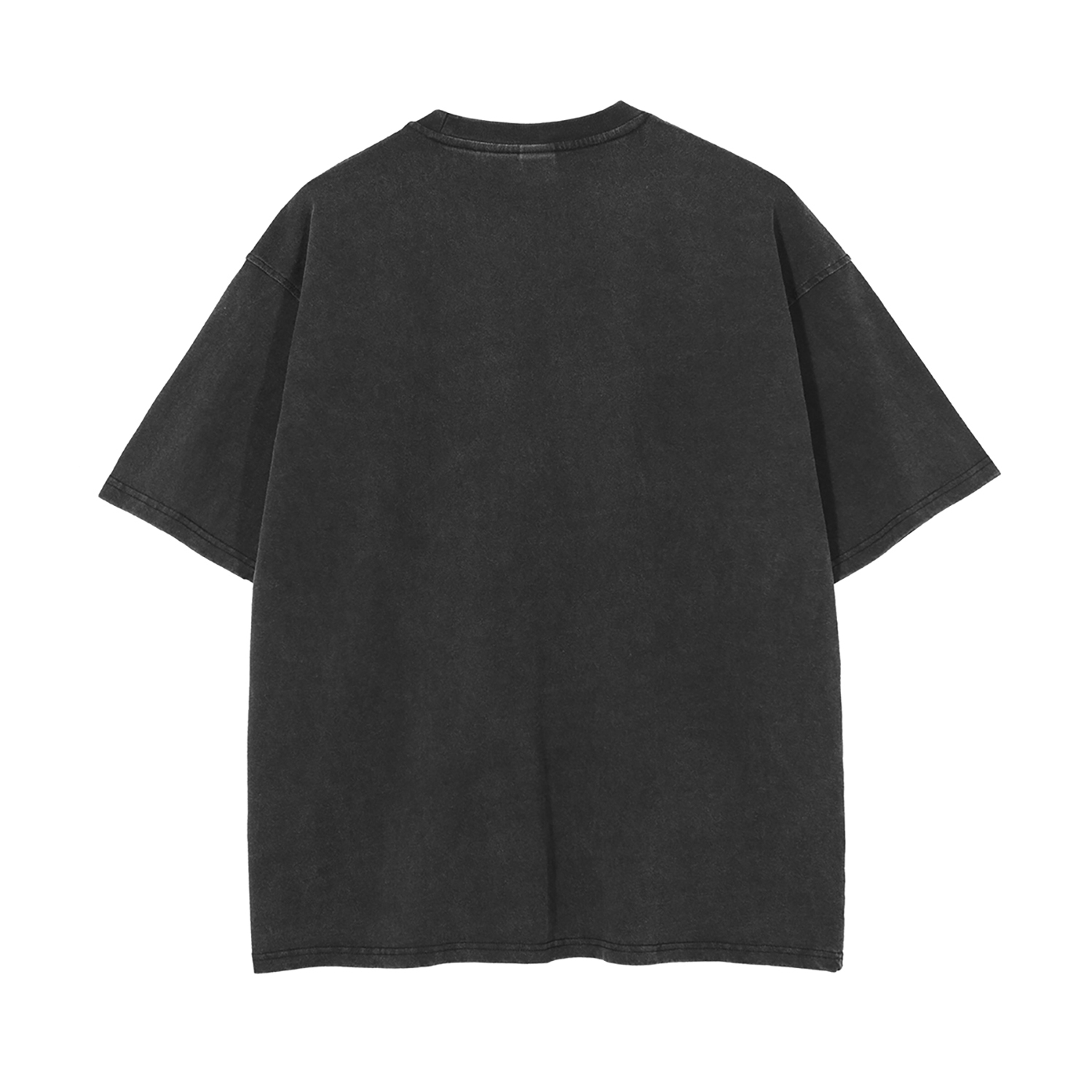 Streetwear Unisex Drop Shoulder Stone Wash T-Shirt - Print on Demand | HugePOD-24