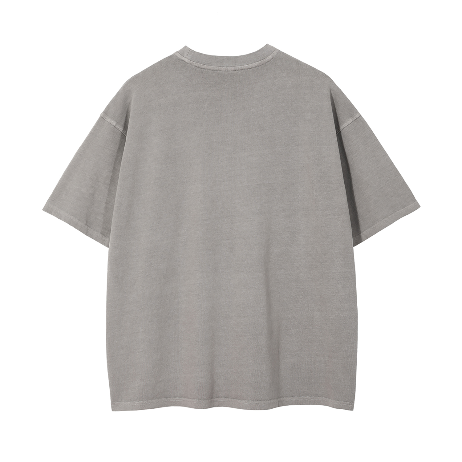 Streetwear Unisex Drop Shoulder Stone Wash T-Shirt - Print on Demand | HugePOD-12