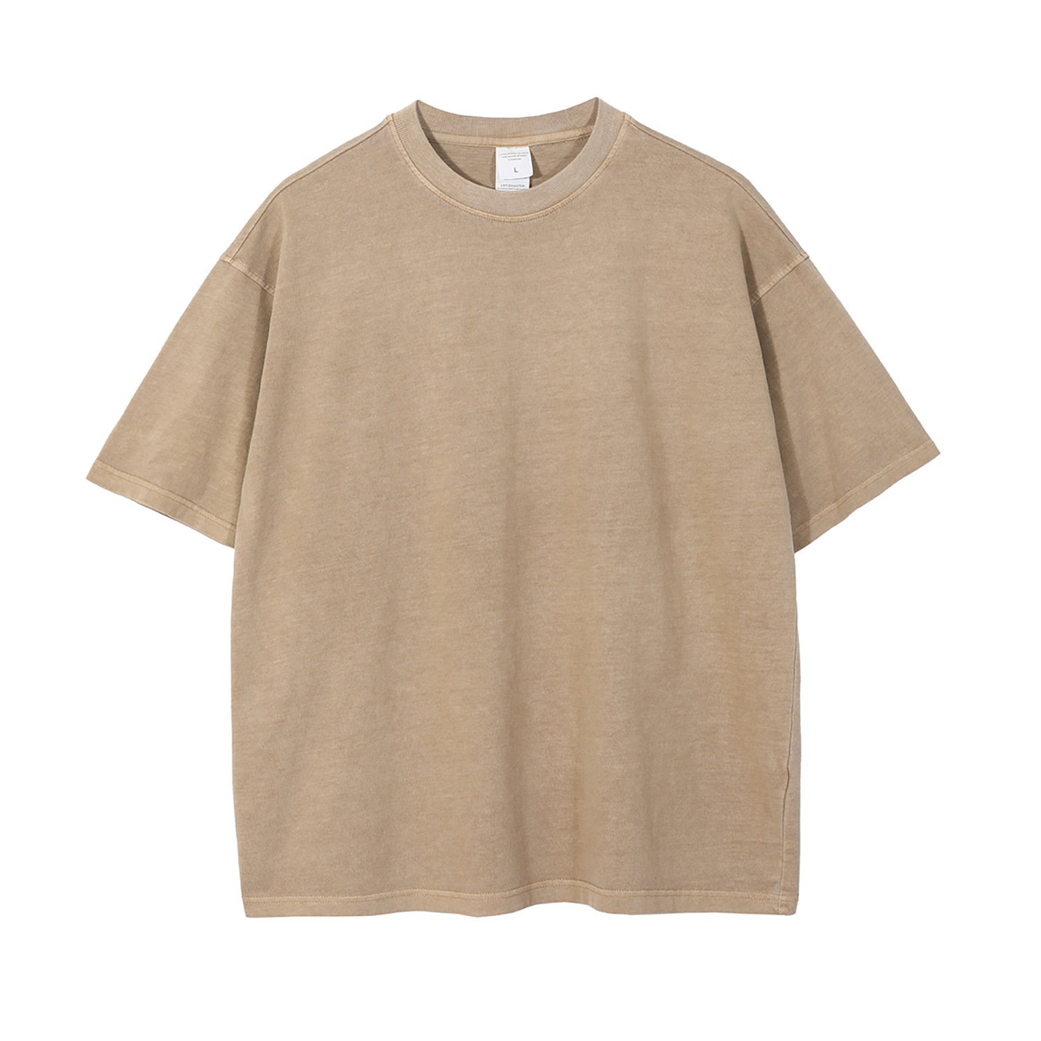 Streetwear Unisex Drop Shoulder Stone Wash T-Shirt - Print on Demand | HugePOD-13