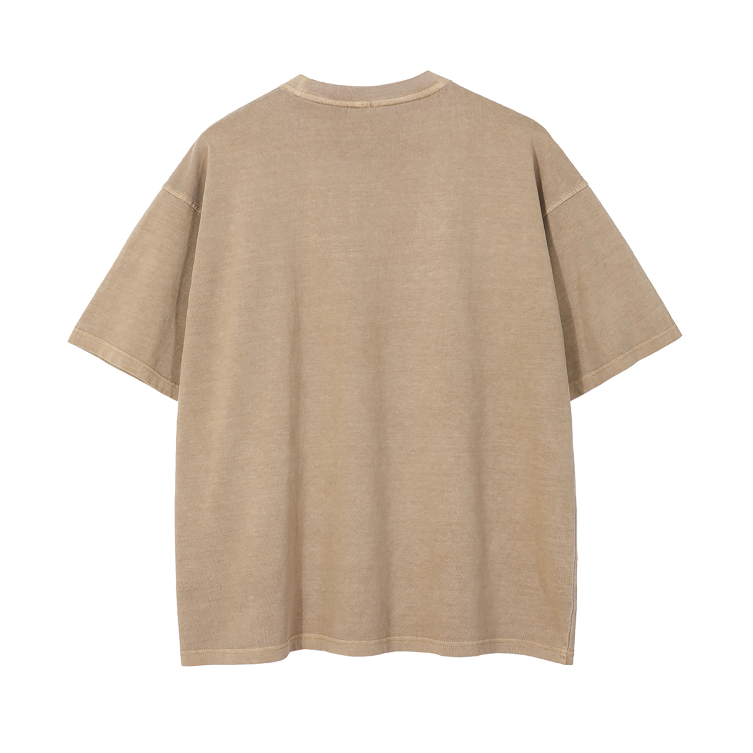 Streetwear Unisex Drop Shoulder Stone Wash T-Shirt - Print on Demand | HugePOD-14