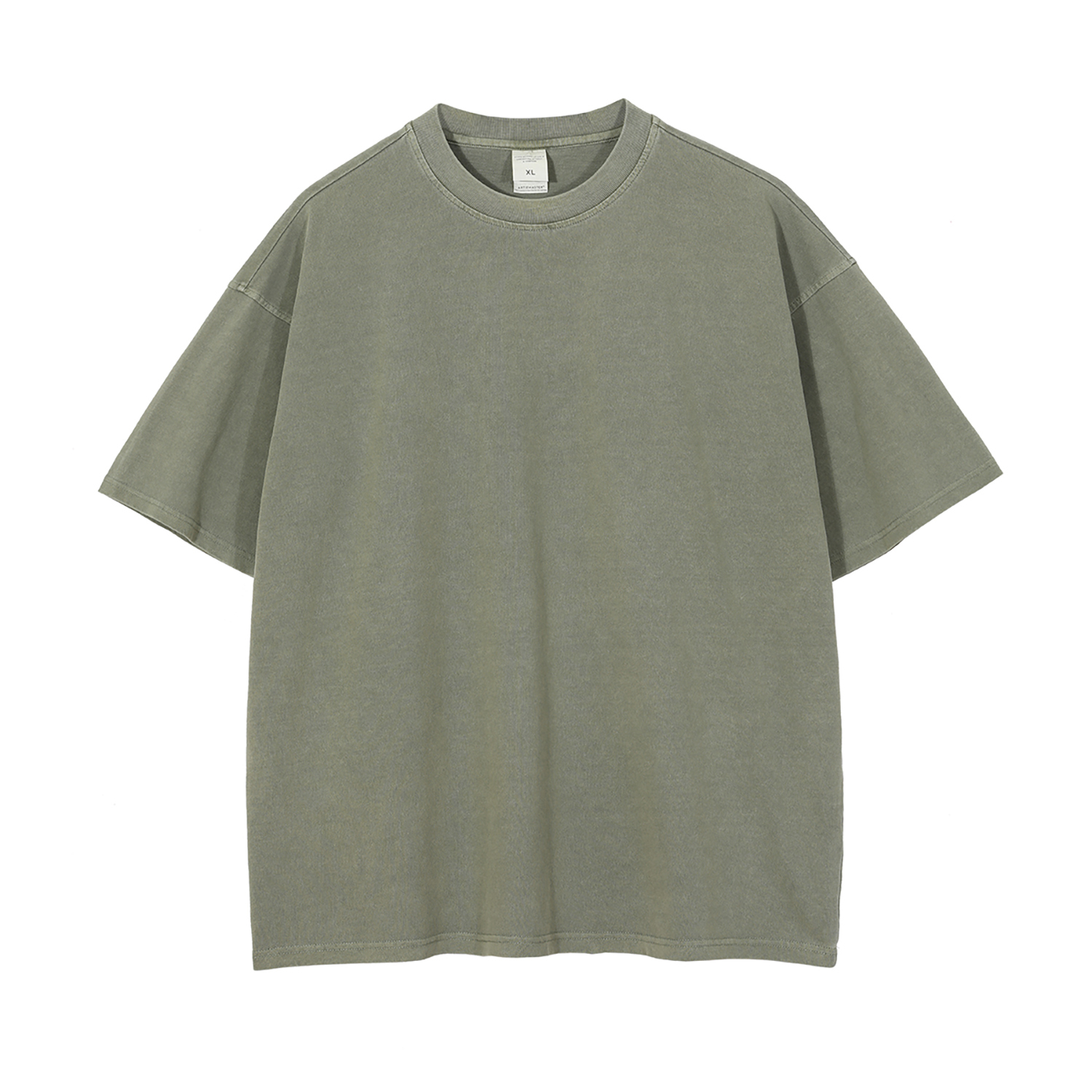 Streetwear Unisex Drop Shoulder Stone Wash T-Shirt - Print on Demand | HugePOD-17