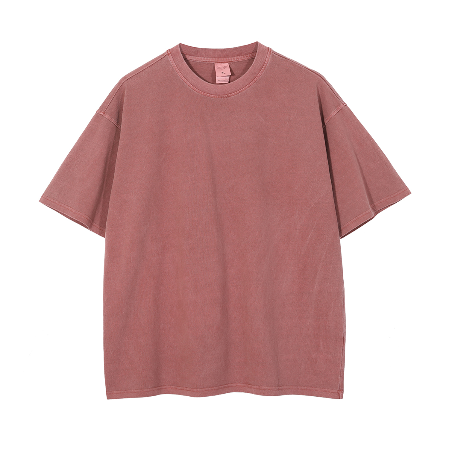 Streetwear Unisex Drop Shoulder Stone Wash T-Shirt - Print on Demand | HugePOD-19