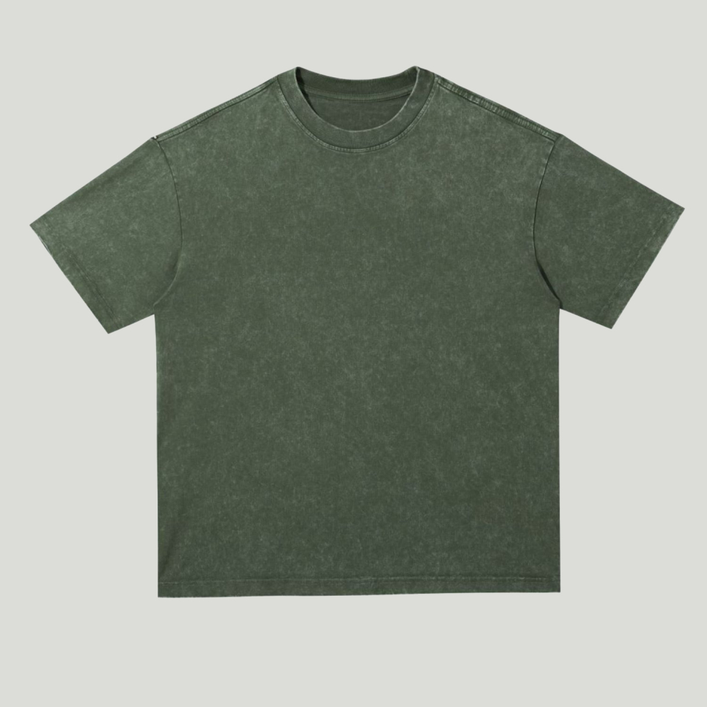 Washed Tee Color Heavyweight Oversize Acid Wash Tee - 300 GSM | Tapstitch