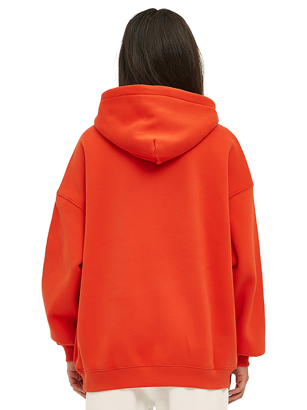 Streetwear Oversized Solid Color Fleece Hoodie | Dropshipping-10