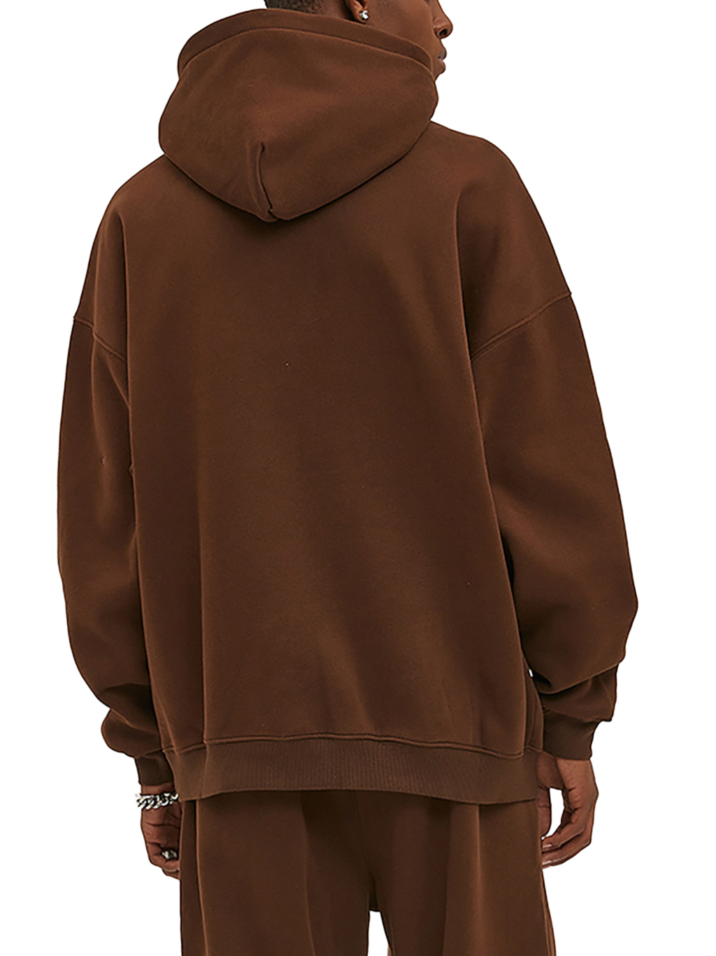 Streetwear Oversized Solid Color Fleece Hoodie | Dropshipping-3