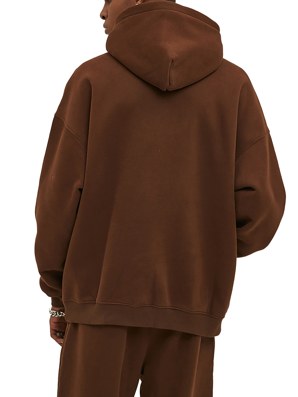 Streetwear Oversized Solid Color Fleece Hoodie | Dropshipping-5