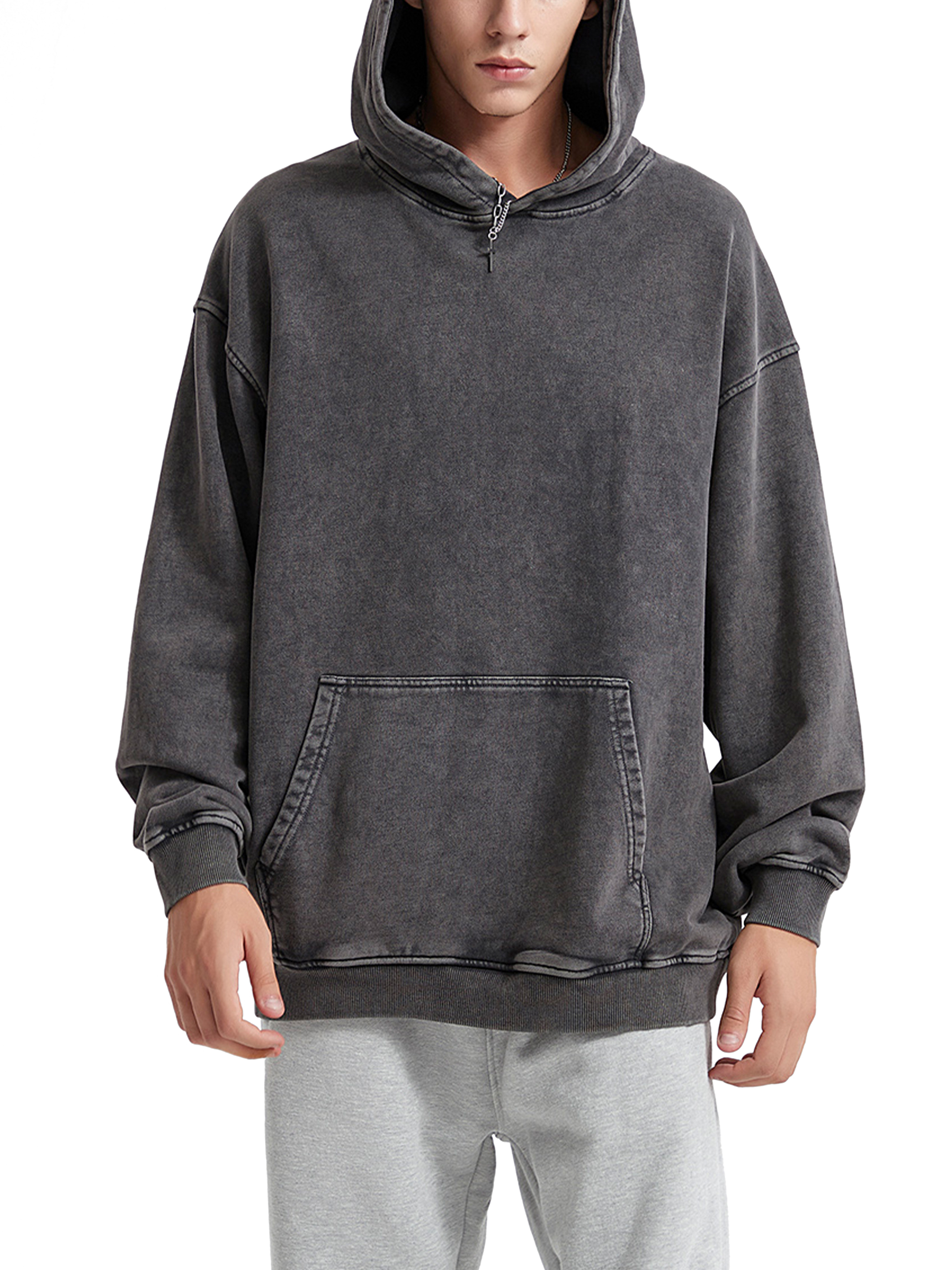 Oversized Snow Wash Hoodie - Print On Demand | HugePOD-6