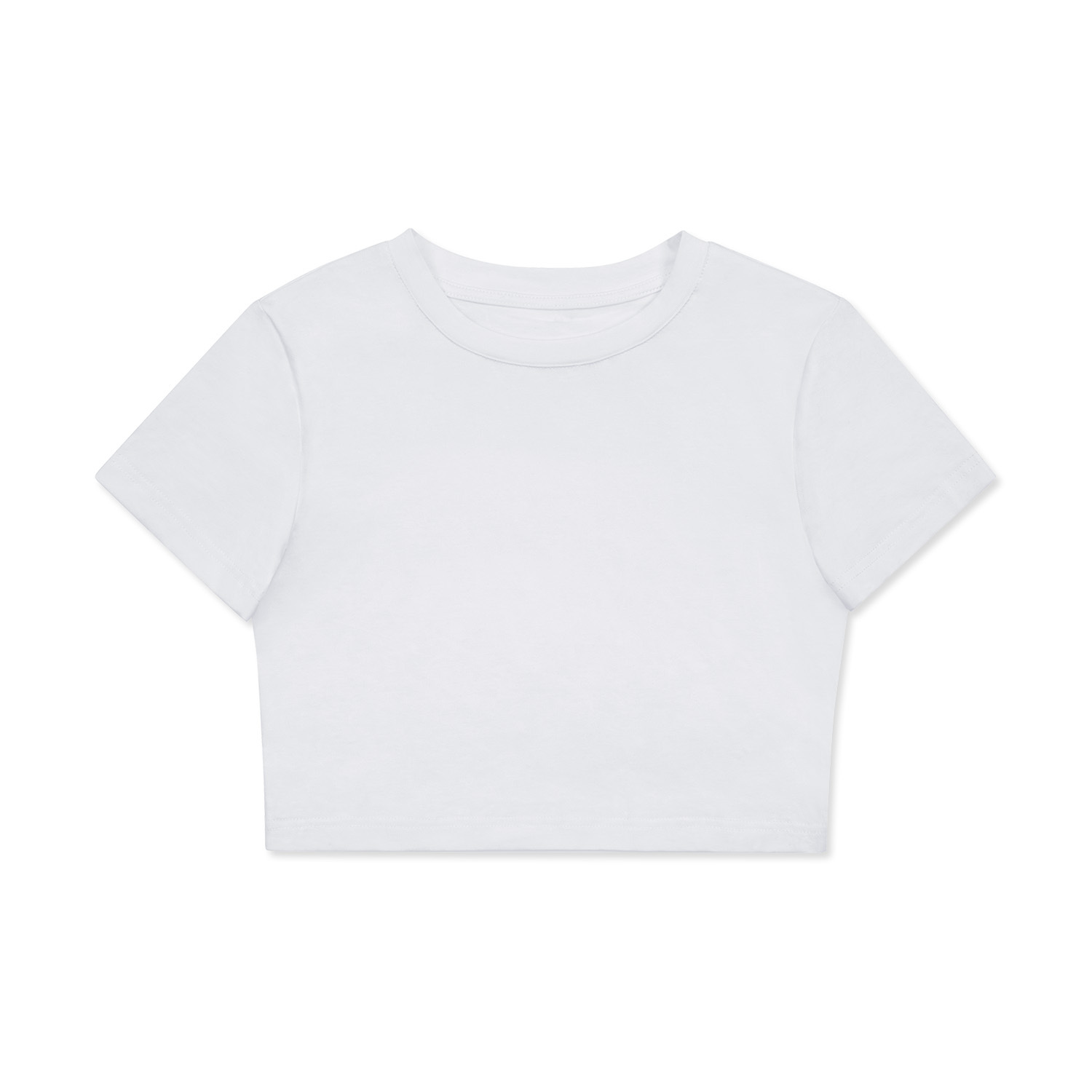 Women's Fitted Crop Tee - Bodycon T-Shirt | HugePOD