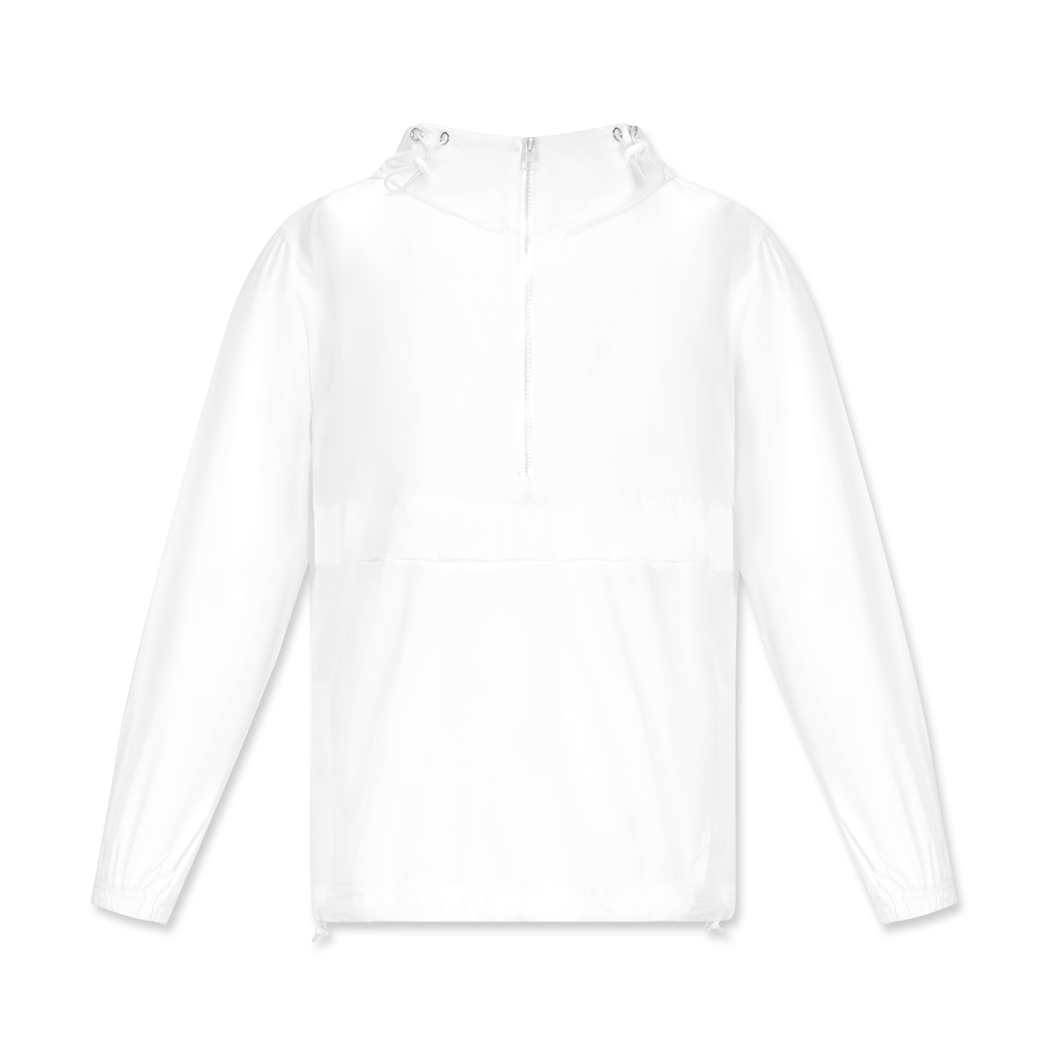 Unisex Half Zip Anorak Hooded Jacket | HugePOD-2