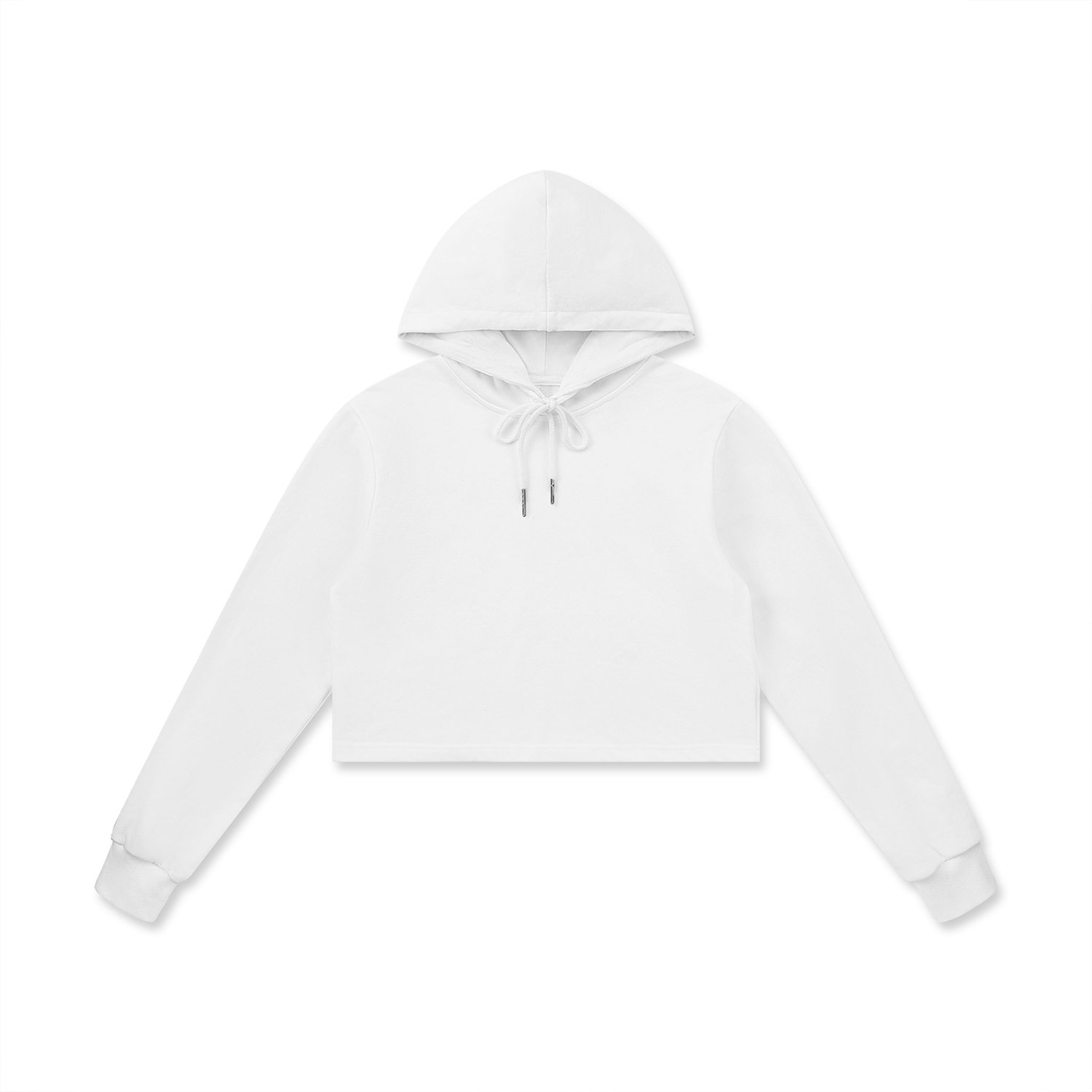 Daily Casual Women's Cotton Cropped Hoodie - Print On Demand | HugePOD-1
