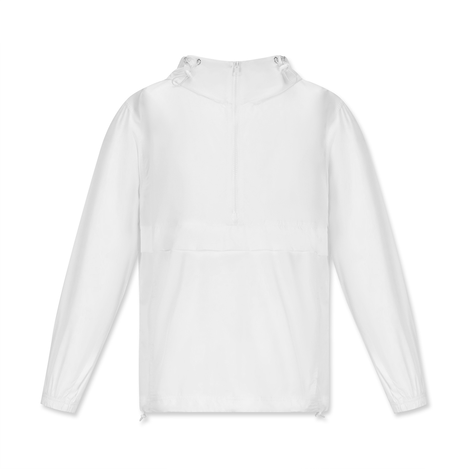 Unisex Half Zip Anorak Hooded Jacket | HugePOD