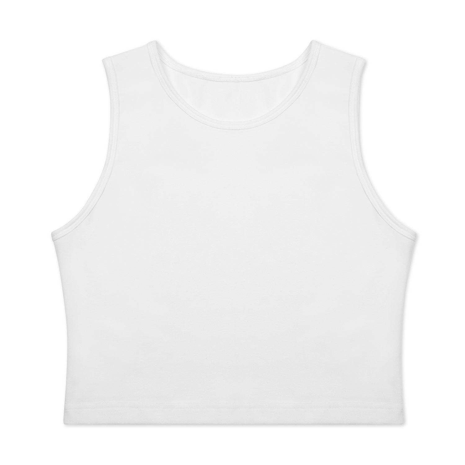 All-Over Print Women's Fitted Crop Tank Top | HugePOD