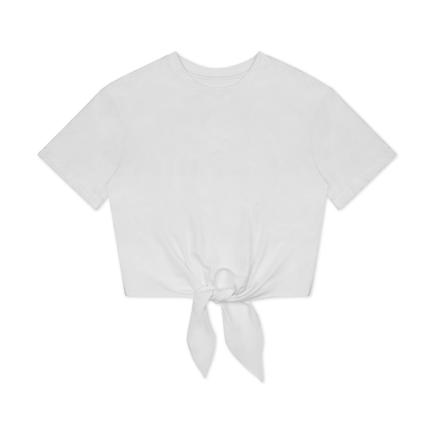 Customizable All-Over Print Women's Tie Front Crop Top | AOP