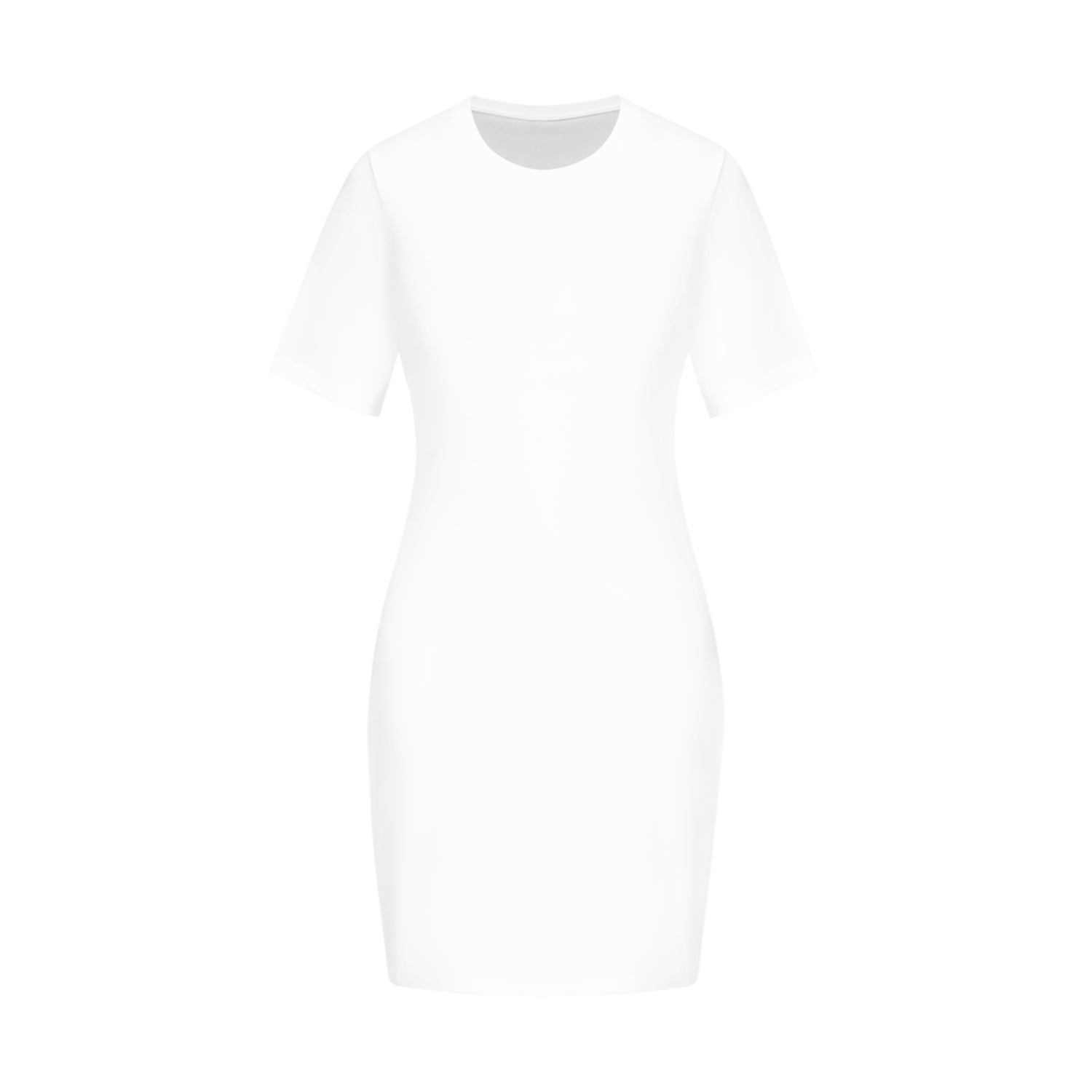 All-Over Print Women's Fitted Tee Dress | HugePOD-2