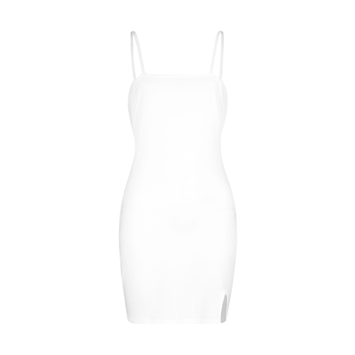 All-Over Print Split Slide Cami Bodycon Dress - AOP - Print On Demand | HugePOD-2