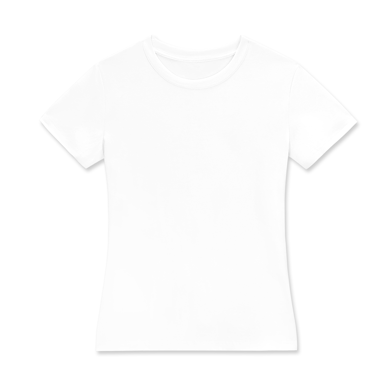 Women's Cotton Crew Neck T-Shirt - Print On Demand | HugePOD-2