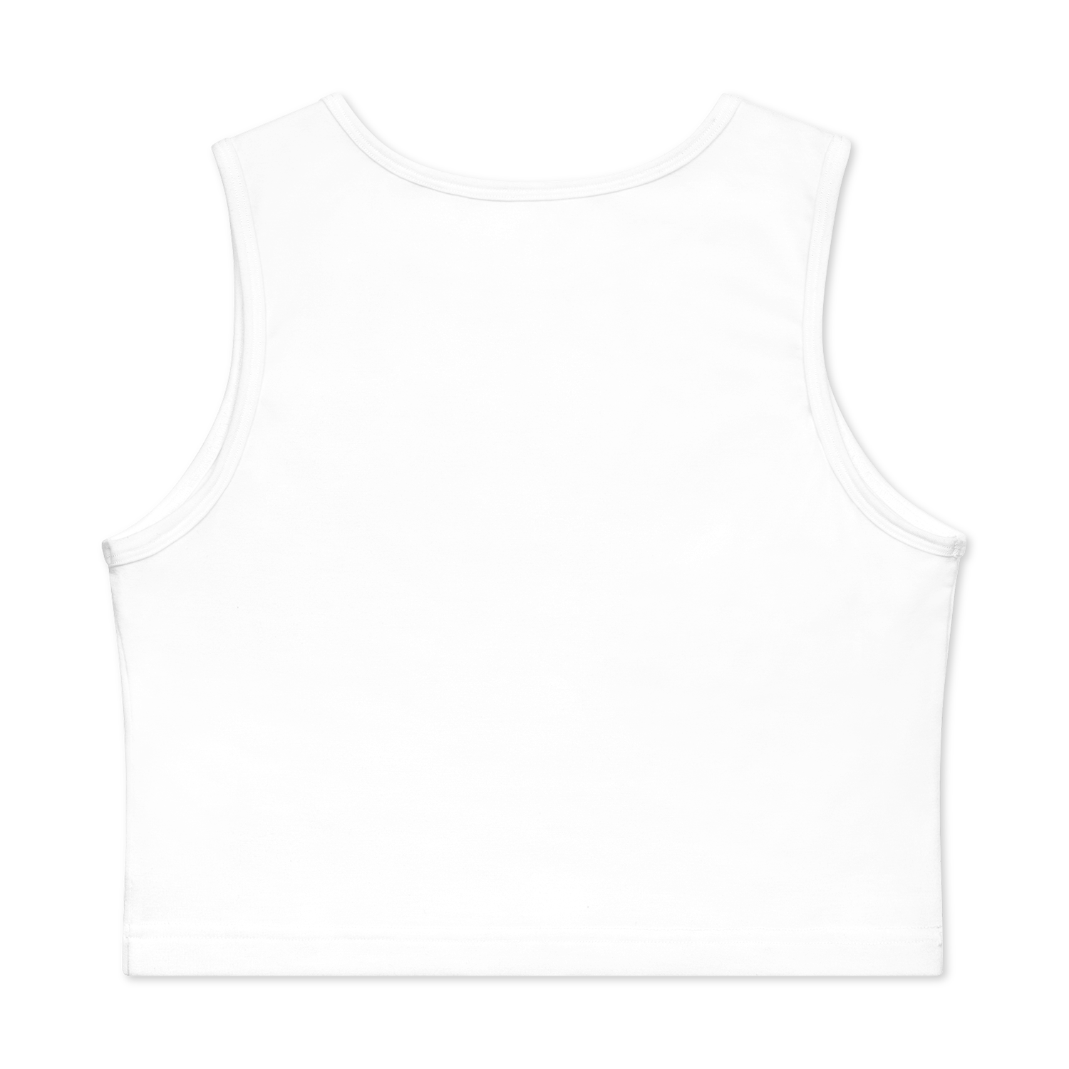 All-Over Print Women's Fitted Crop Tank Top | HugePOD-3