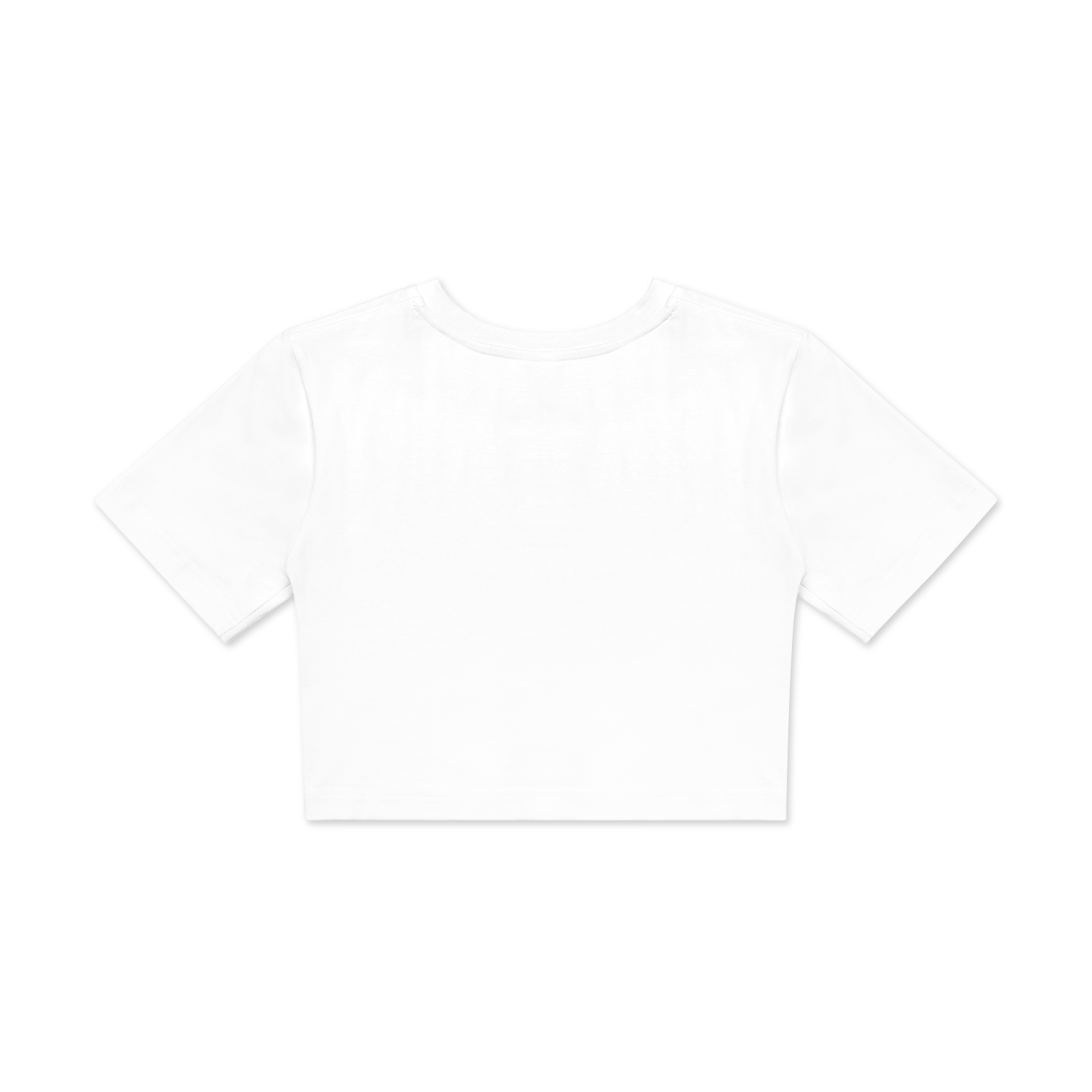 Customizable All-Over Print Girls Fitted Crop Top | HugePOD-3