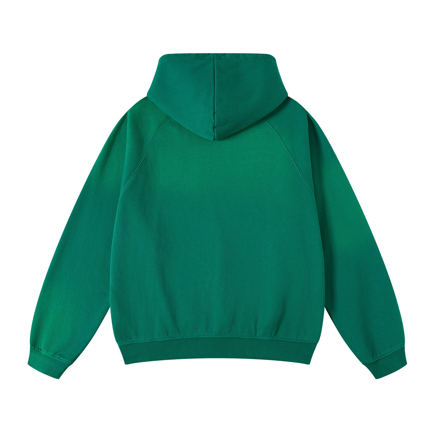 (Green&Black&Gray)Streetwear Ombre Washed Effect Hoodie | Print On Demand-9