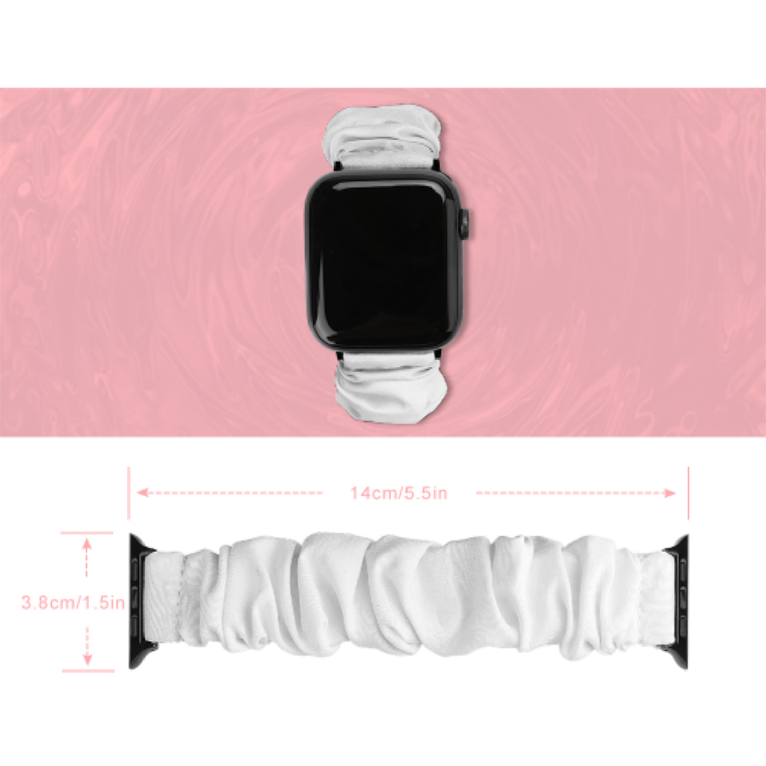 All-Over Print Elastic Watch Band for Apple Watch | HugePOD-4
