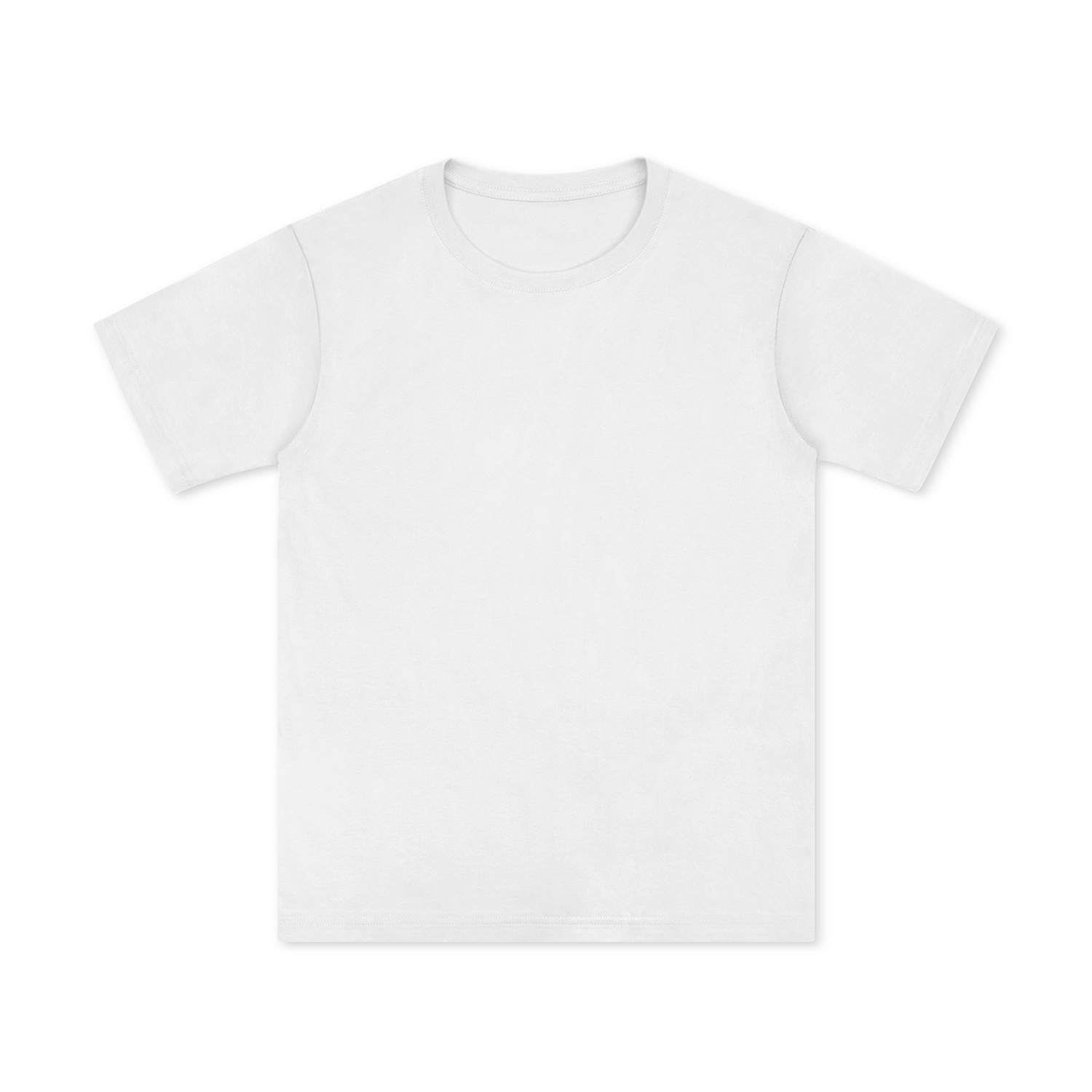 100% Cotton Staple Tee | High-Quality Ribbed Knit Collar