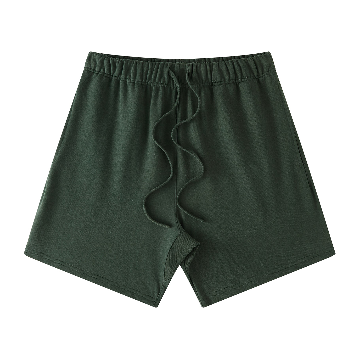 Streetwear Unisex Basic Earth Tone Loose Fit FOG 100% Cotton Shorts - Print On Demand | HugePOD-21