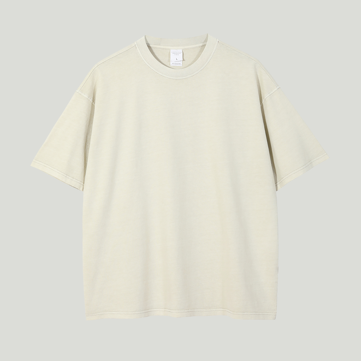 Streetwear Unisex Drop Shoulder Stone Wash T-Shirt - Print on Demand | HugePOD