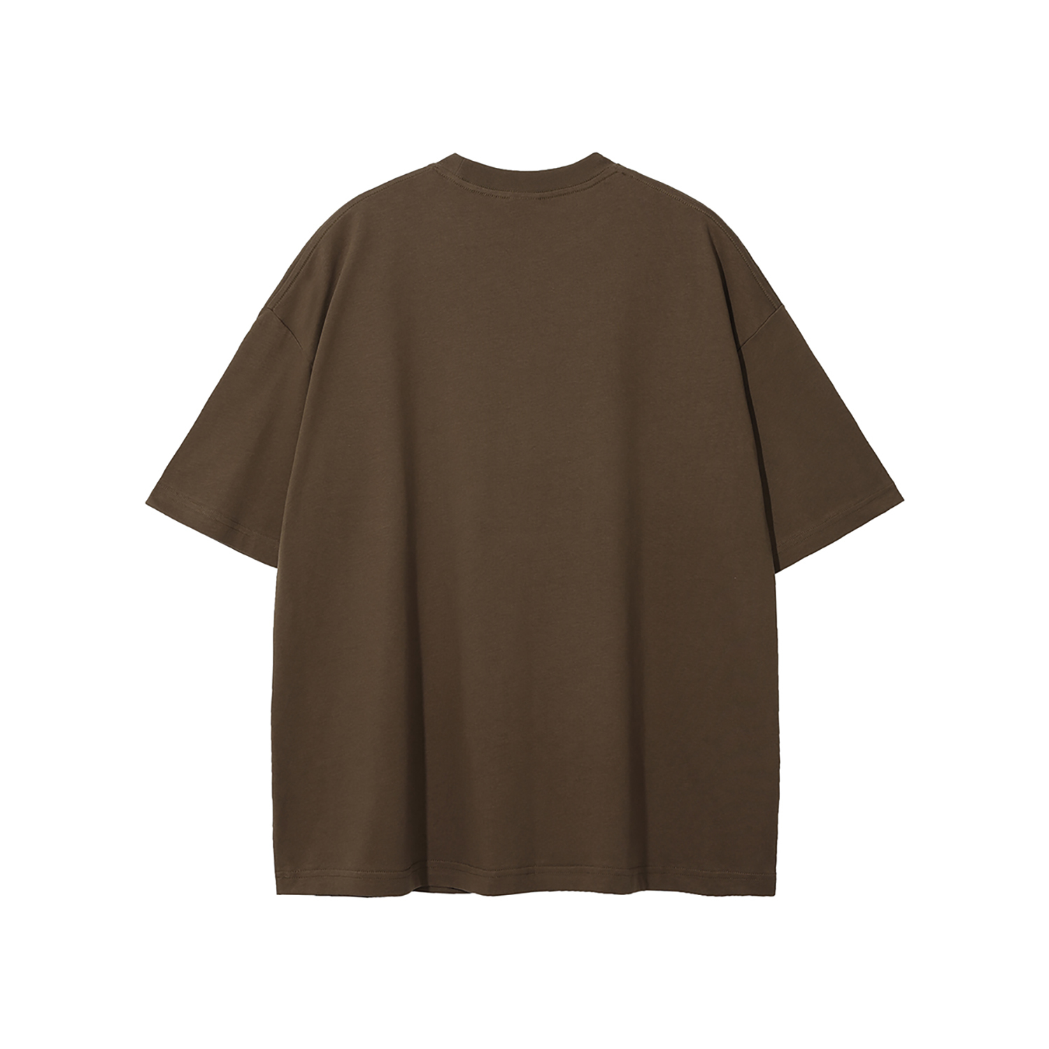 Streetwear Unisex Earth Tone Loose Fit FOG T-Shirt | HugePOD-18