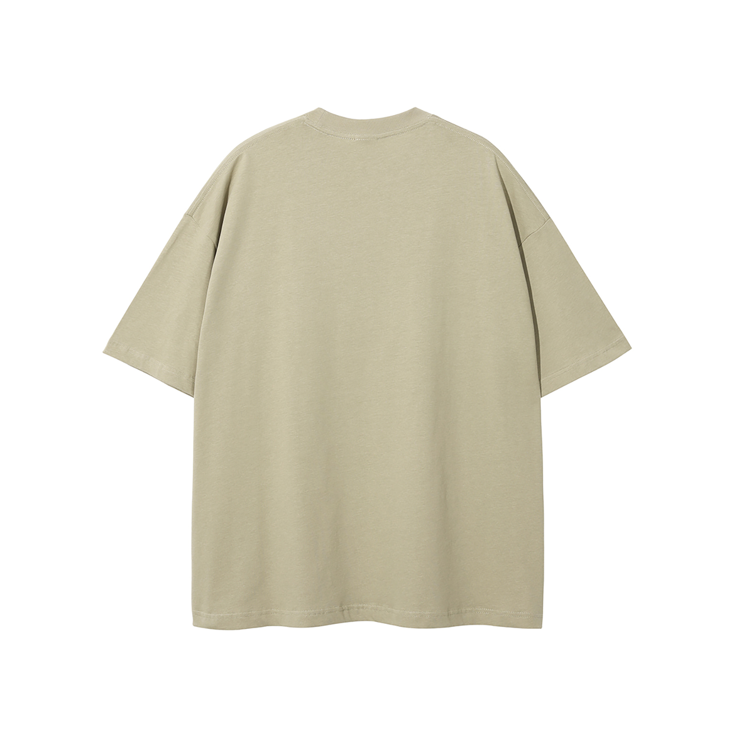 Streetwear Unisex Earth Tone Loose Fit FOG T-Shirt | HugePOD-26