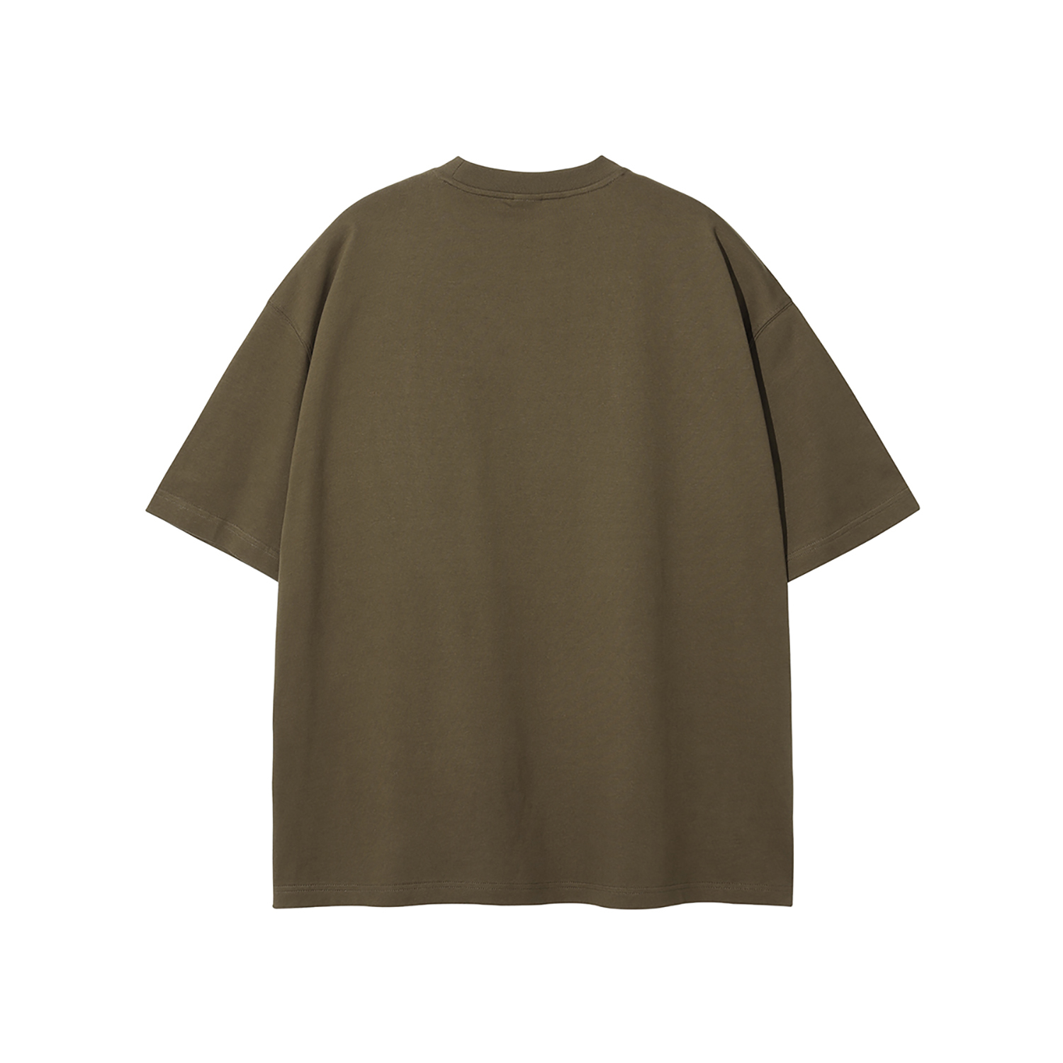 Streetwear Unisex Earth Tone Heavyweight Loose Fit FOG T-Shirt | HugePOD-8