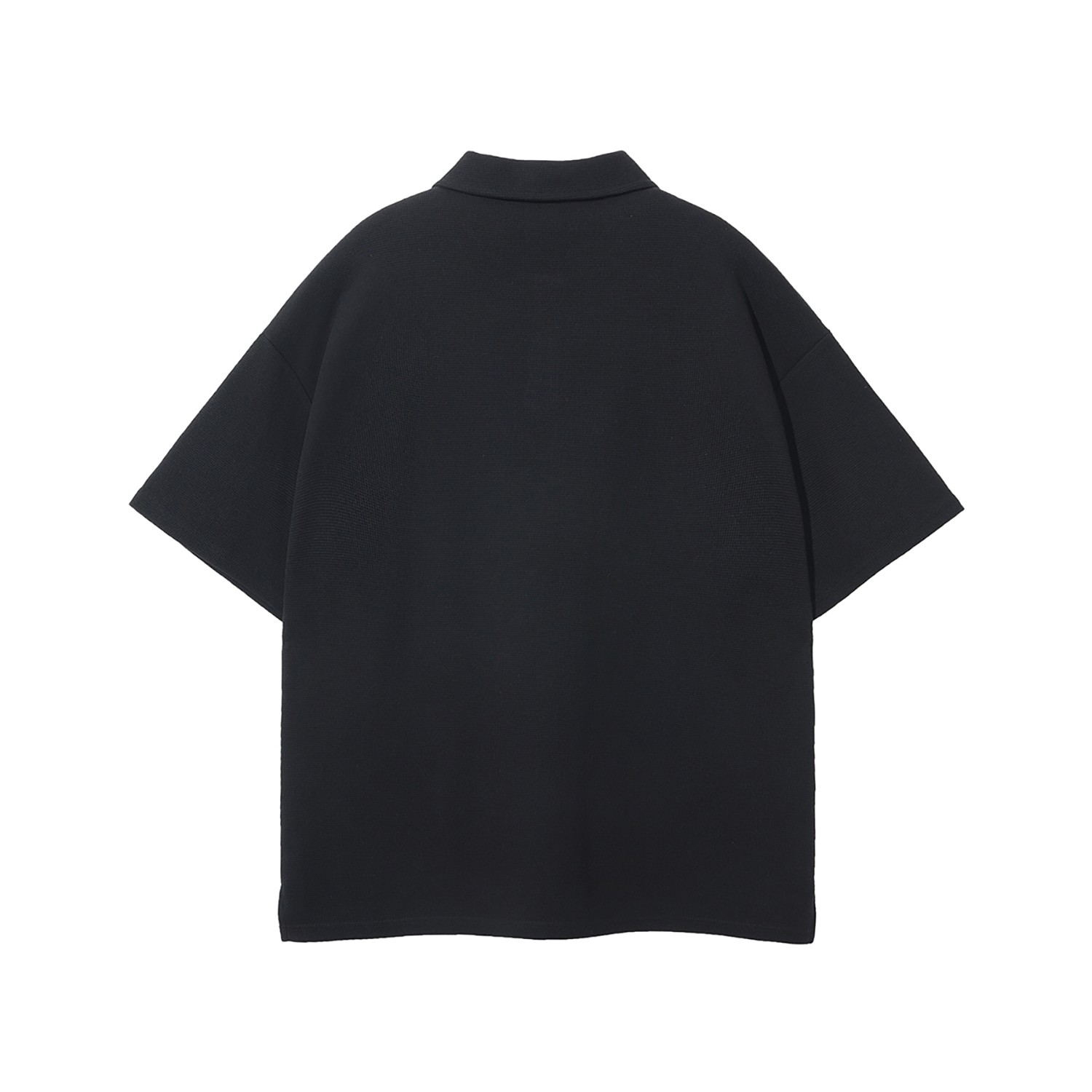 Streetwear Heavyweight 330G Collared Split Diamond Waffle Stitch Fabric Polo Shirt - Print On Demand | HugePOD-10