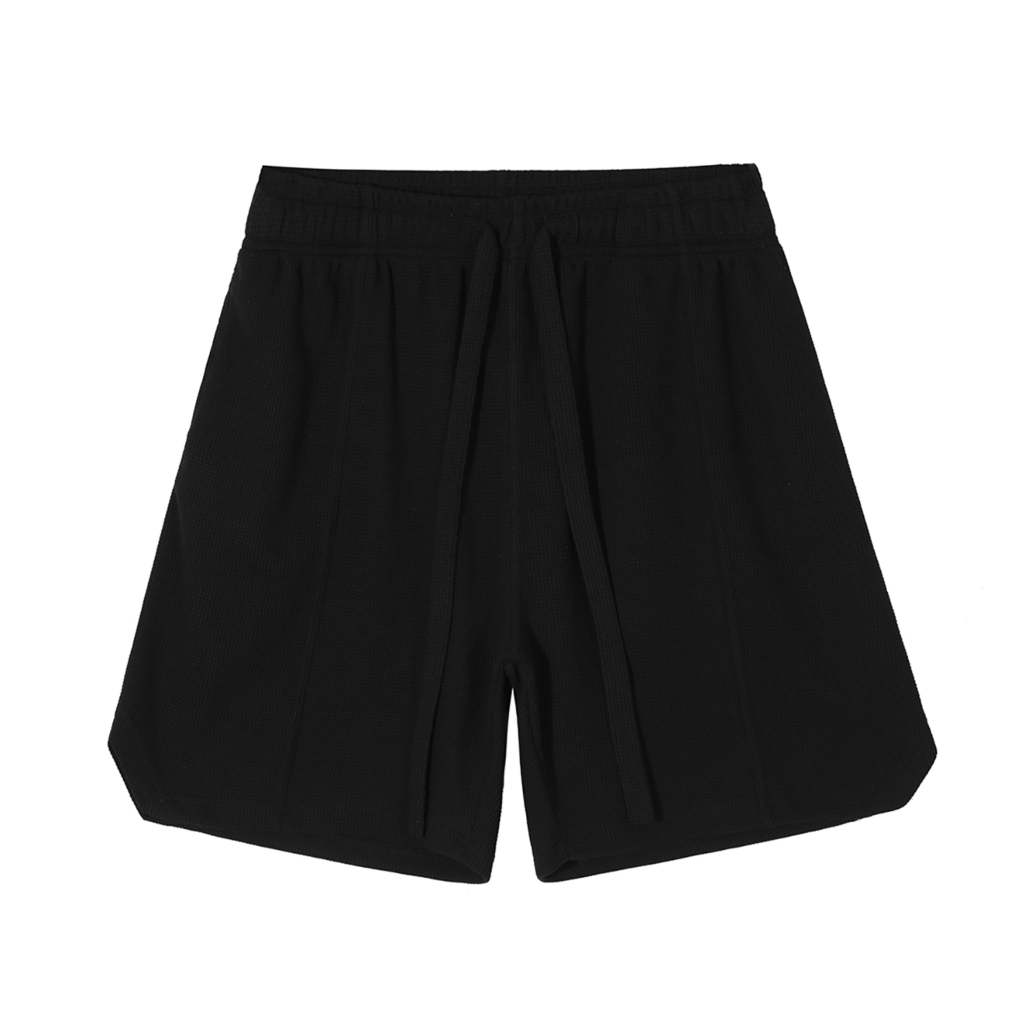 Streetwear Unisex Loose-Fit Waffle Stitch Fabric Shorts - Print On Demand | HugePOD-12