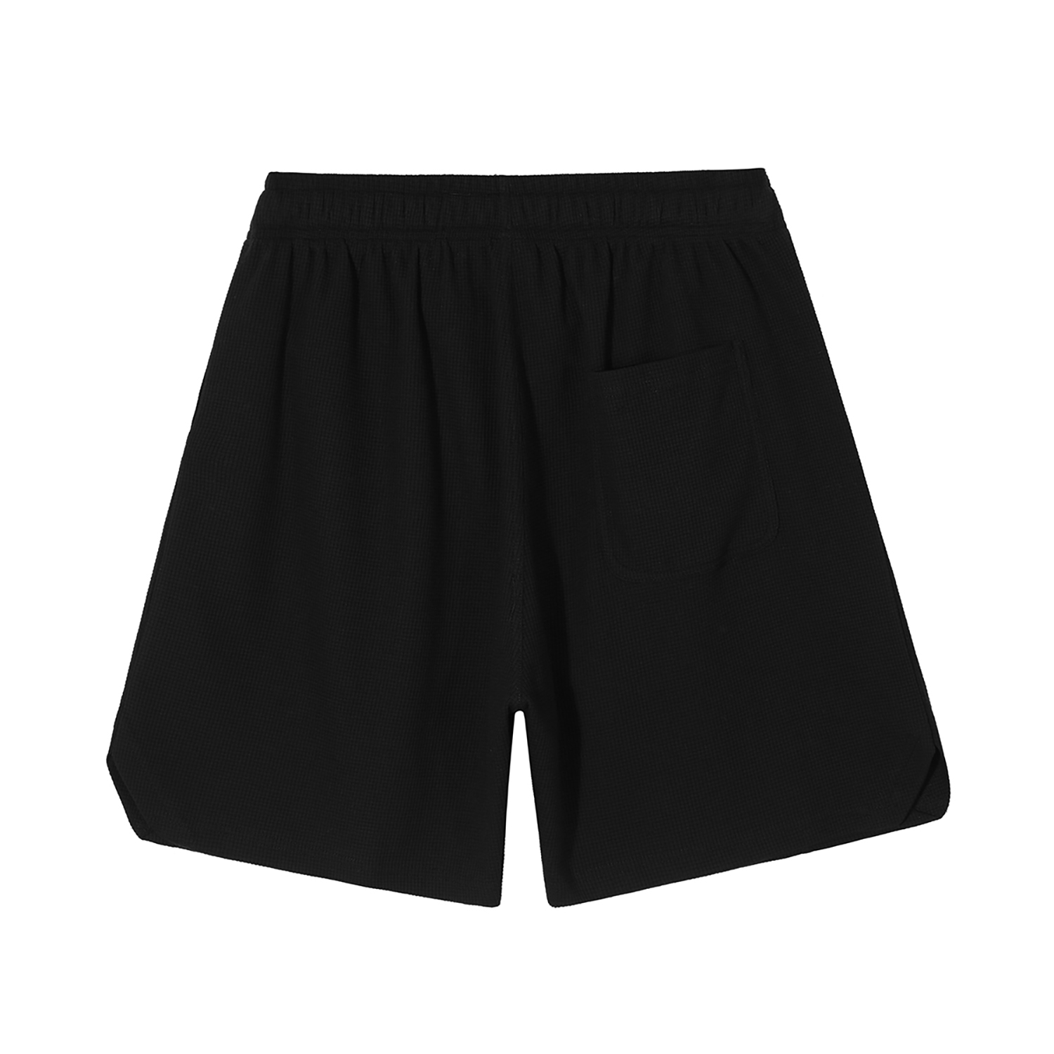 Streetwear Unisex Loose-Fit Waffle Stitch Fabric Shorts - Print On Demand | HugePOD-13