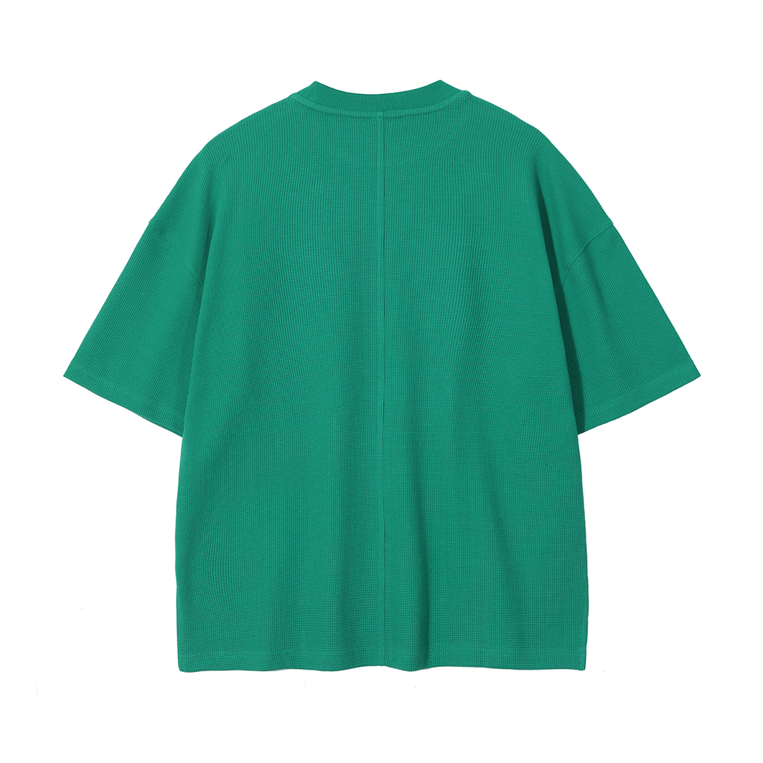 Streetwear Unisex Loose-Fit Waffle Stitch Fabric T-Shirt - Print On Demand | HugePOD-7