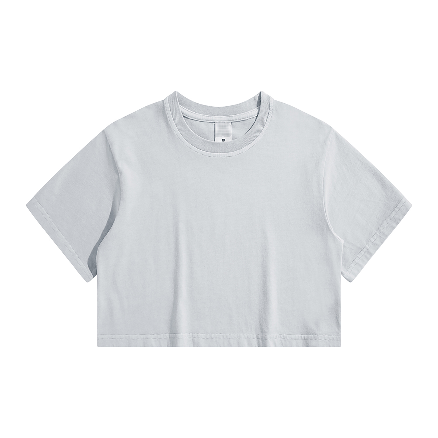 Streetwear Women's Solid Color Washed Crop Top - Print On Demand | HugePOD-3