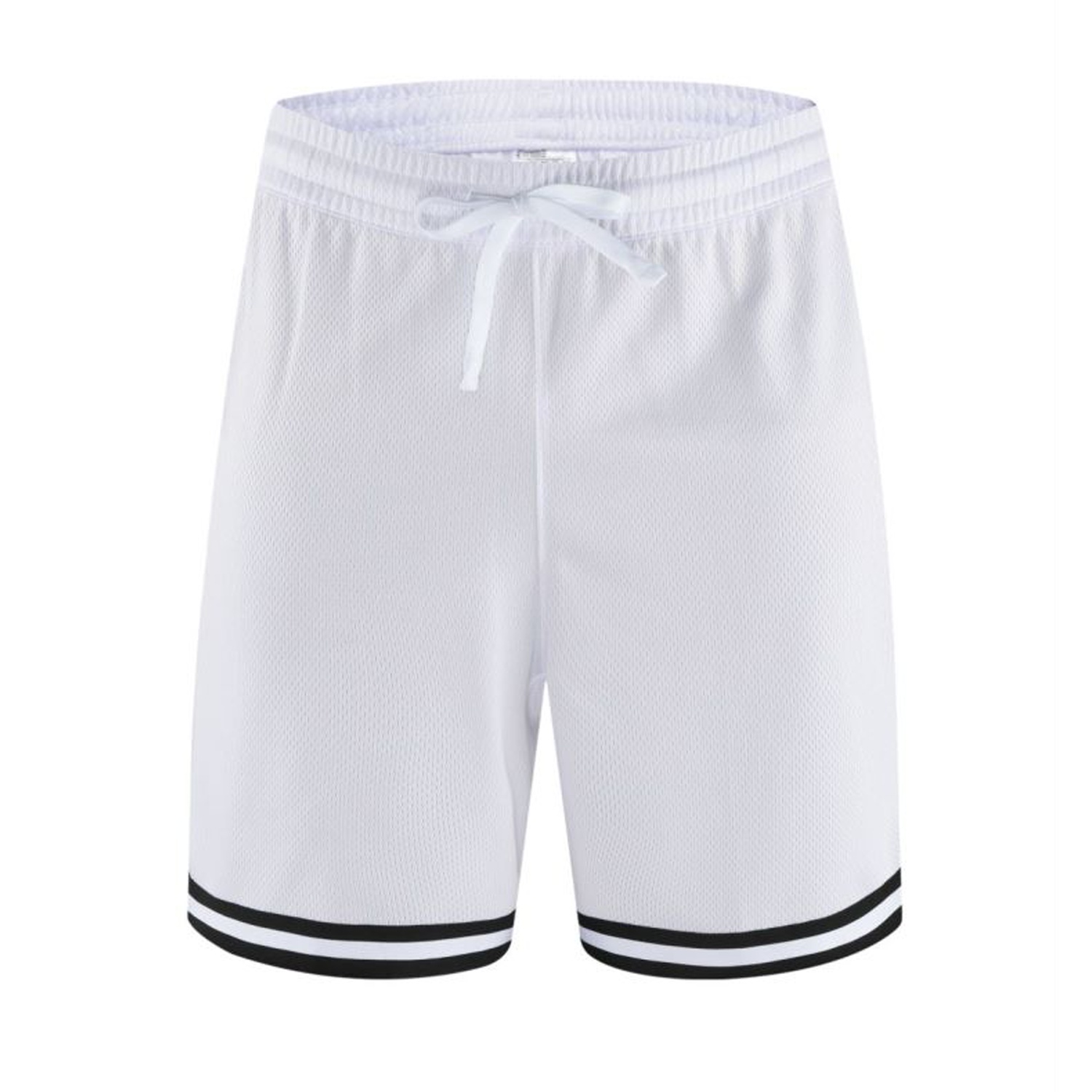 Classic Hem Stripe Basketball Shorts - 160 GSM