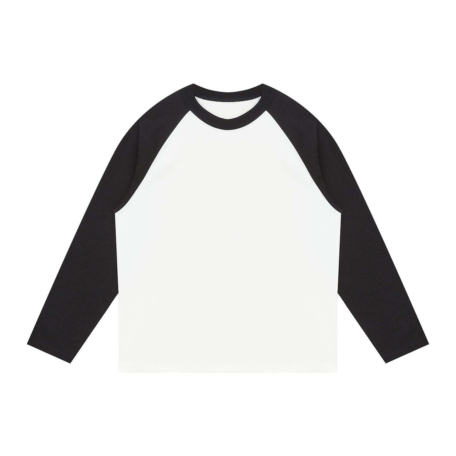Streetwear Unisex Colorblock Raglan Long Sleeve Tee - Print On Demand | HugePOD