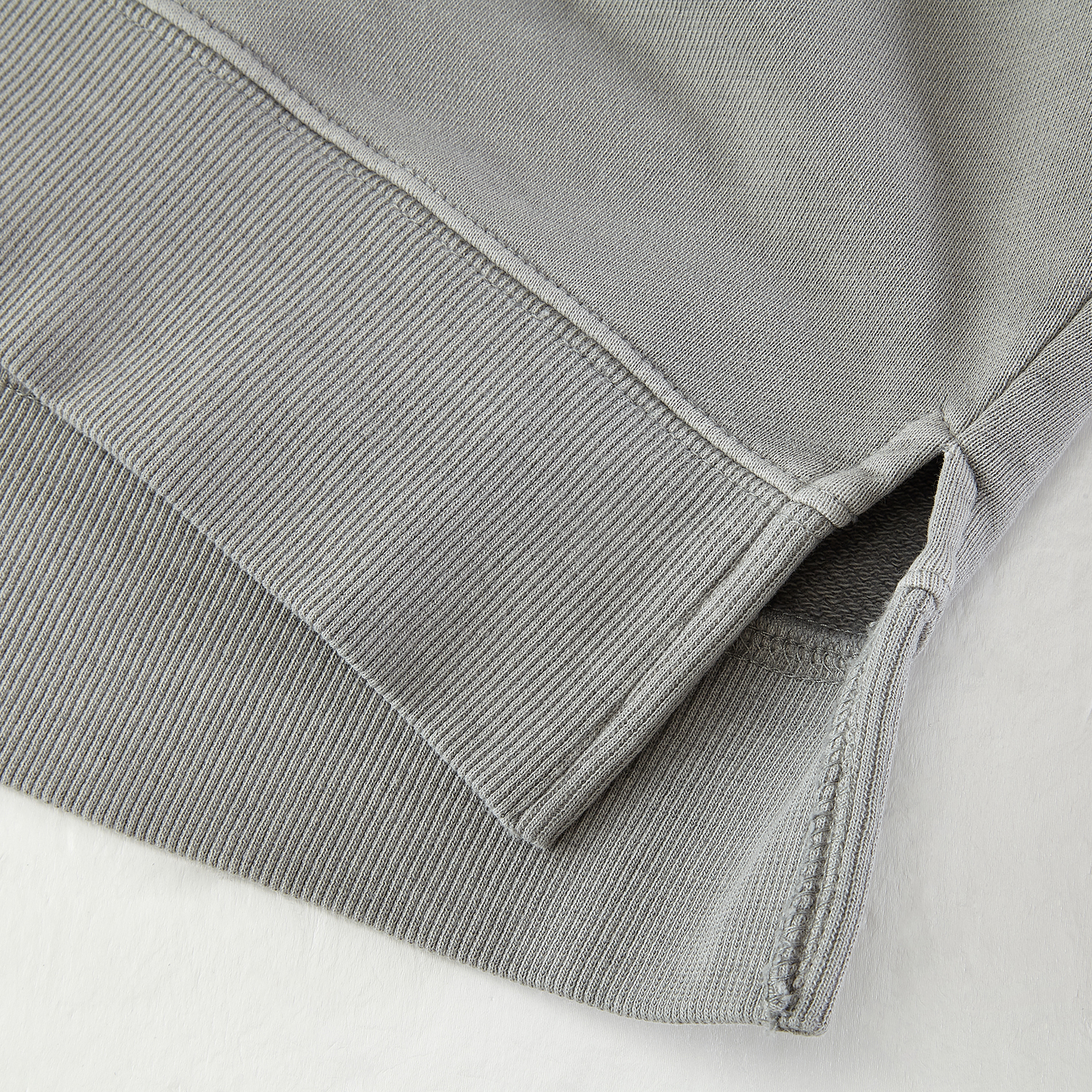 Custom Streetwear Unisex Split Hem Washed Pullover - Print On Demand | HugePOD-18