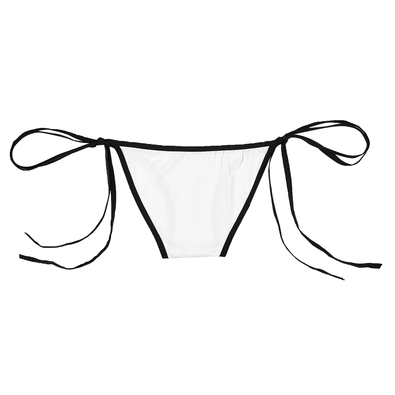 All-Over Print Women's Triangle Tie Side Bikini Swimsuit | HugePOD-4