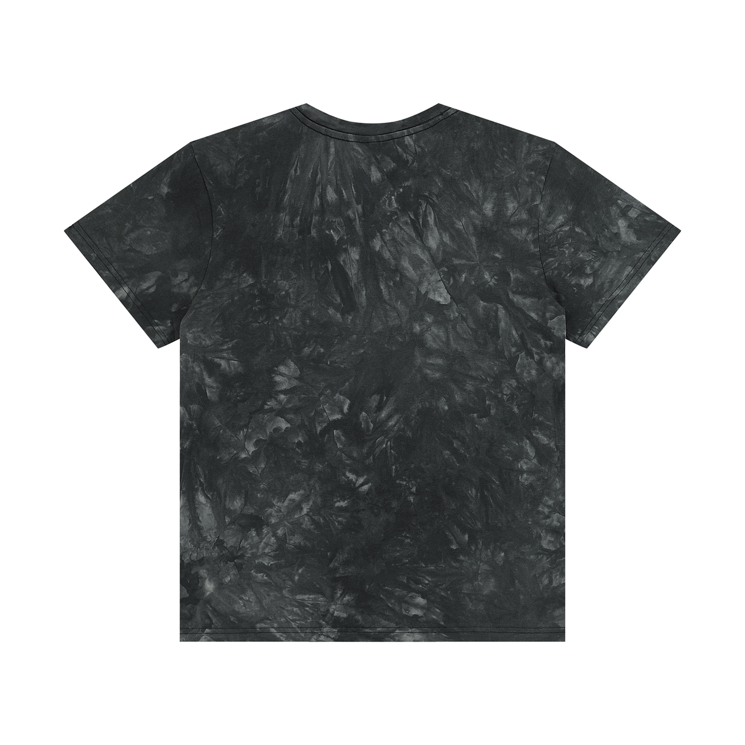 Streetwear Unisex Black and White Tie-Dye Tee - Print On Demand | HugePOD-2