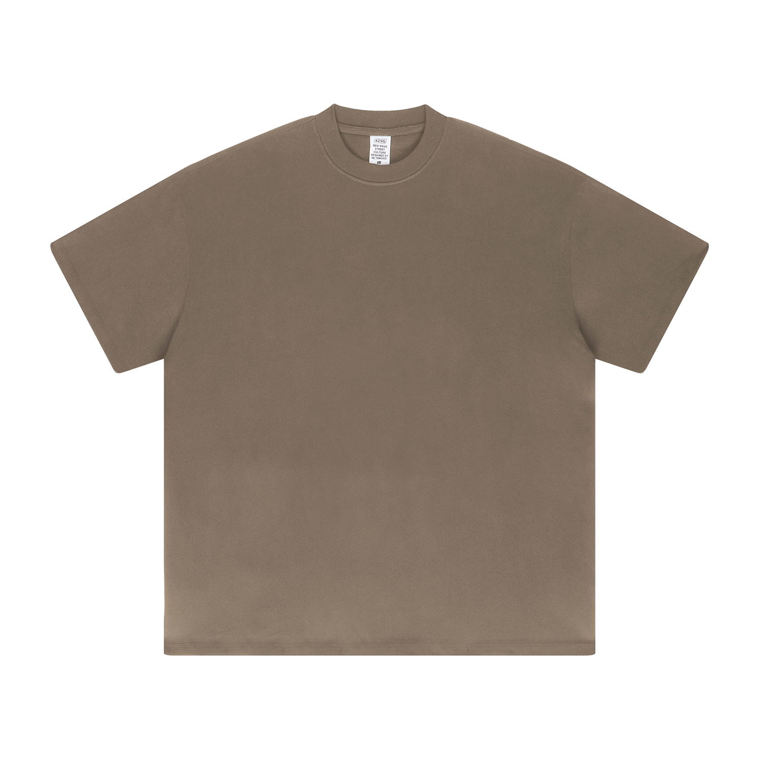 Streetwear Unisex 425g Heavyweight Solid Color Drop-shoulder Loose T Shirt | HugePOD-22