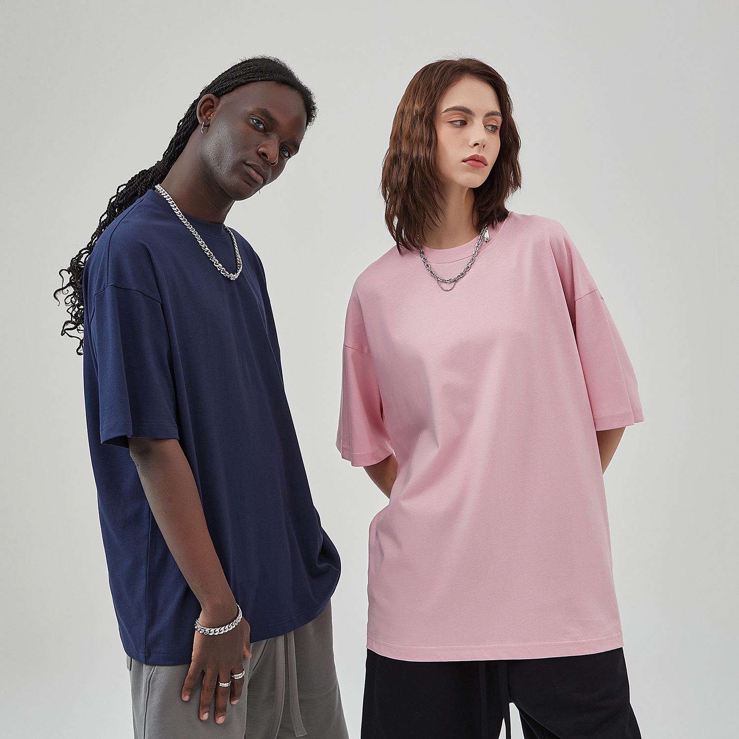 Streetwear Unisex Earth Tone Loose Fit FOG T-Shirt | HugePOD-1