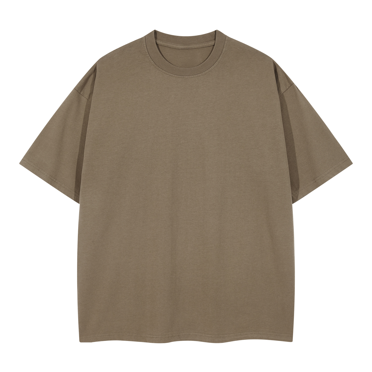 Streetwear Unisex  Earth Tone Loose Fit FOG 100% Cotton T-Shirt | HugePOD-16