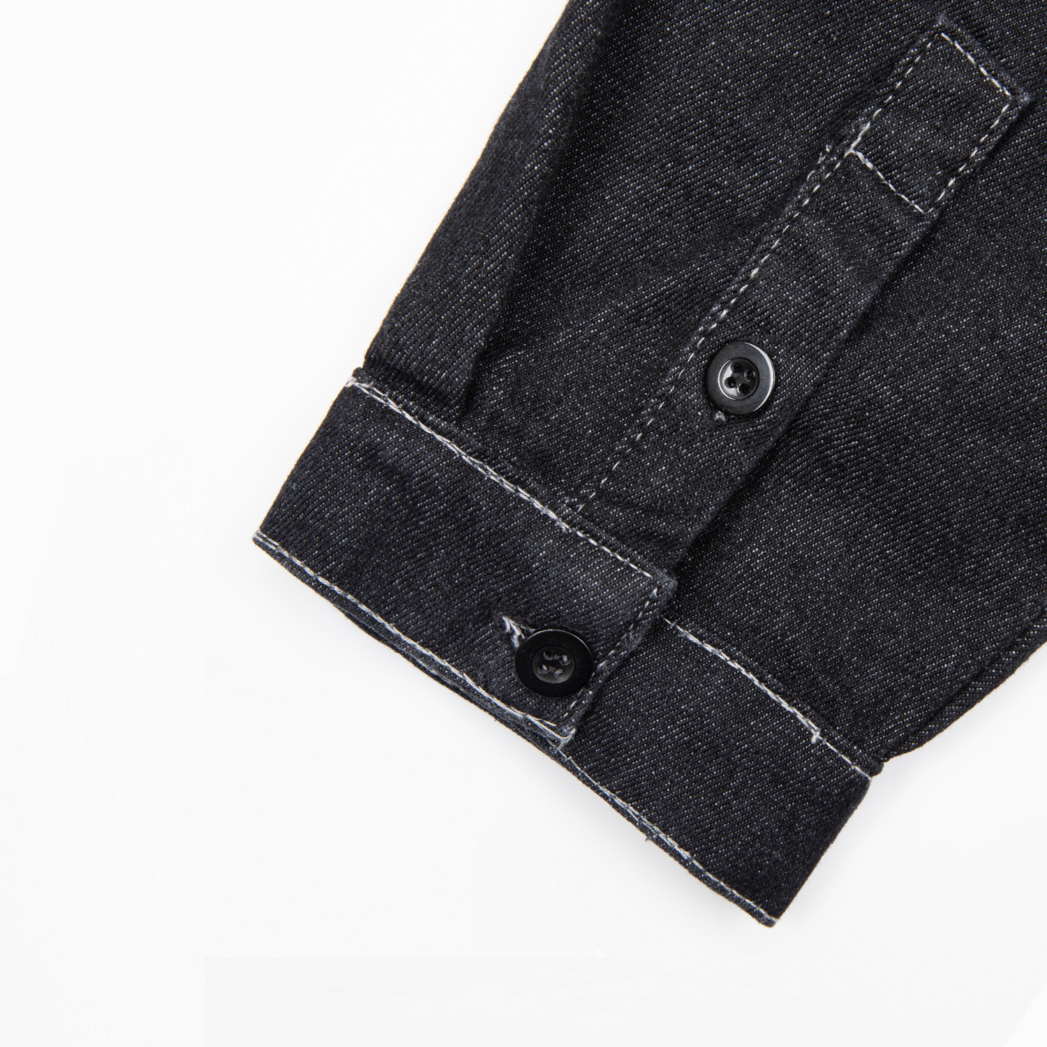 Streetwear Unisex Flap Pocket Denim Shirt - Print On Demand | HugePOD-4