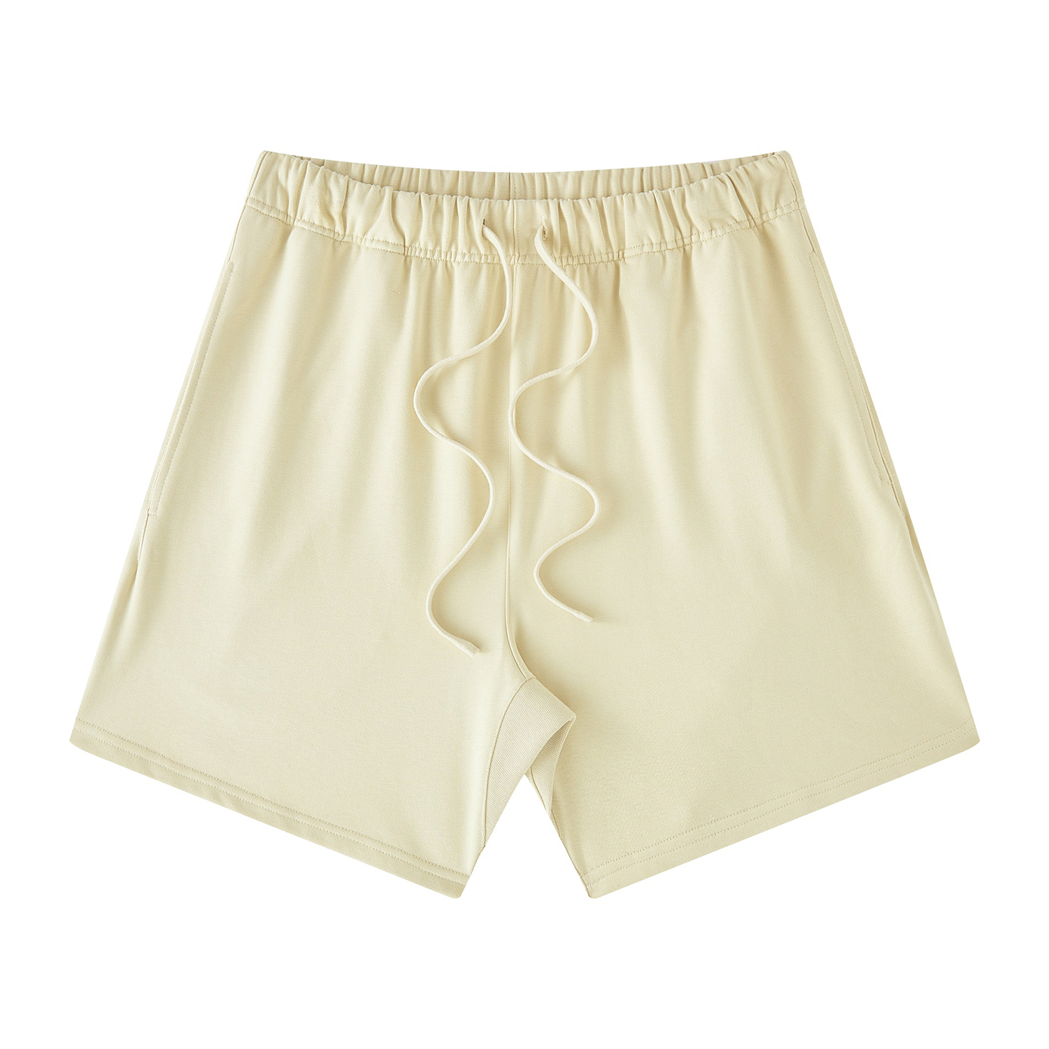Streetwear Unisex Basic Earth Tone Loose Fit FOG 100% Cotton Shorts - Print On Demand | HugePOD-7