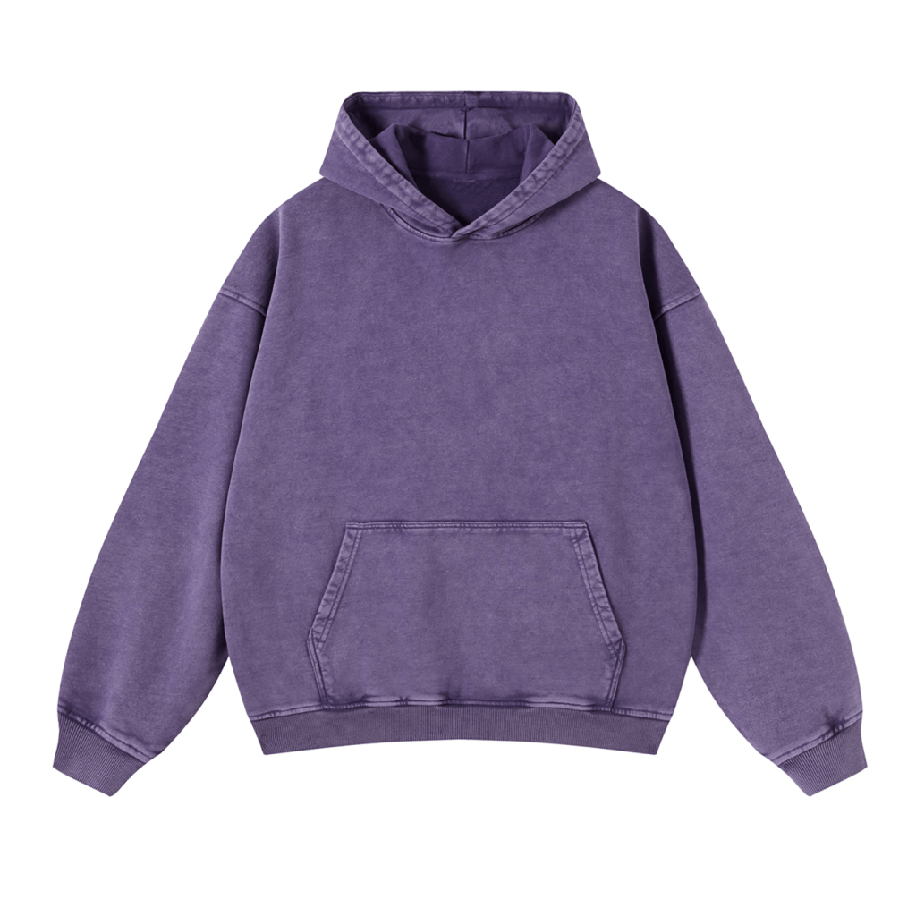 Oversized Snow Wash Hoodie - Print On Demand | HugePOD-21